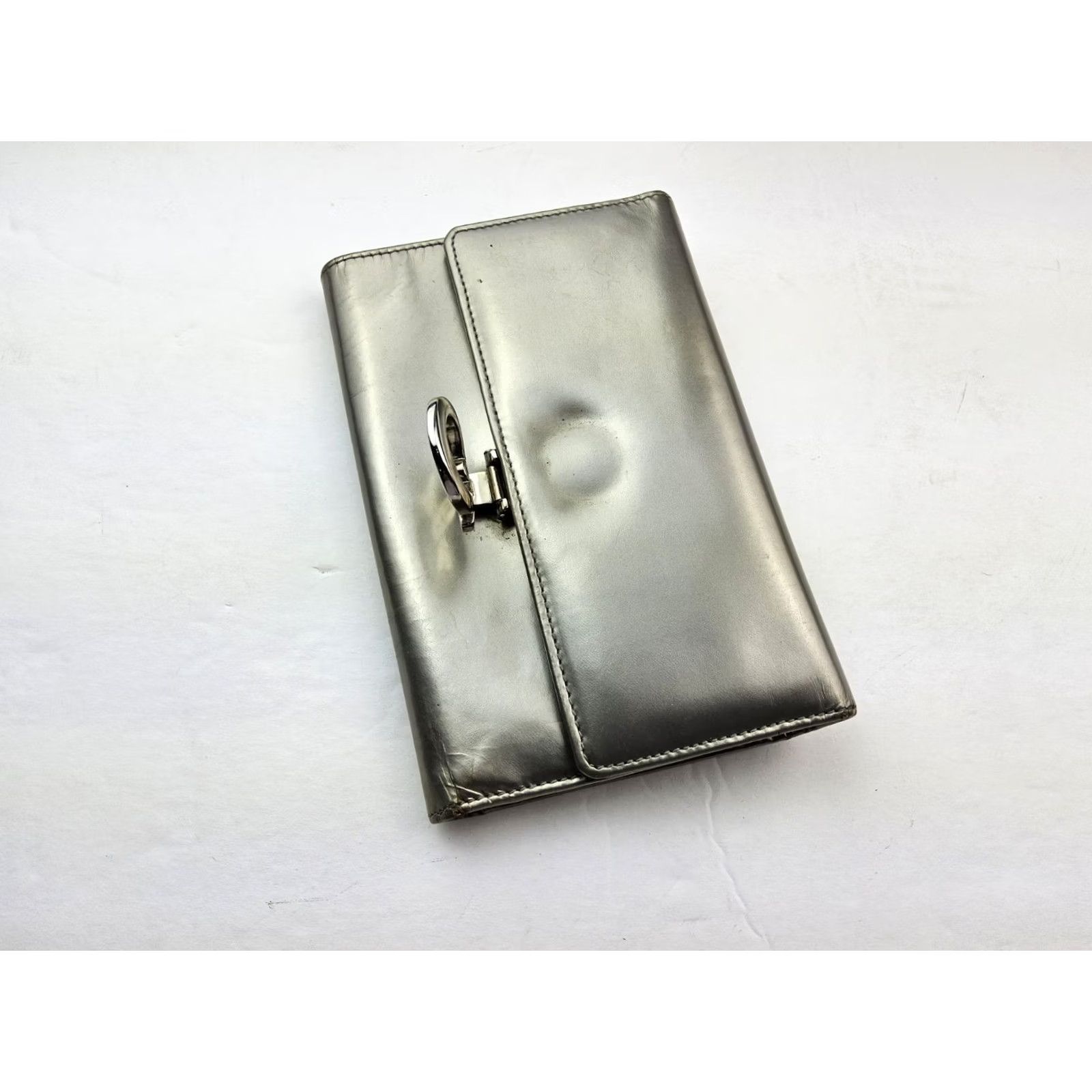 Salvatore Ferragamo Salvatore Ferragamo Wallet Silver Metallic Folding Women Size ONE SIZE - 6 Thumbnail