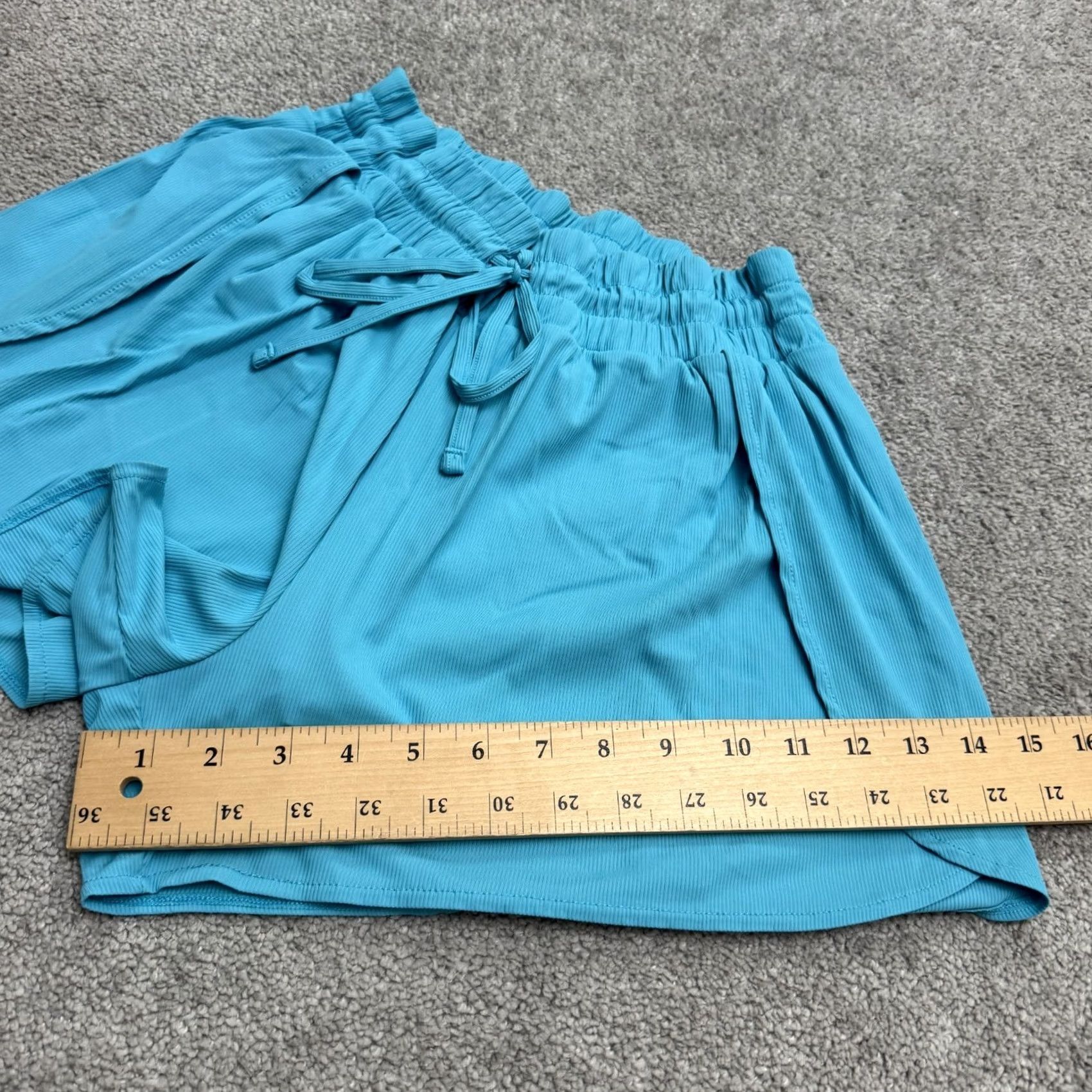 Vintage Z By Zella Tulip Activewear Training Shorts Womens Small Blue Gym Running Yoga Size 28" / US 6 / IT 42 - 7 Thumbnail