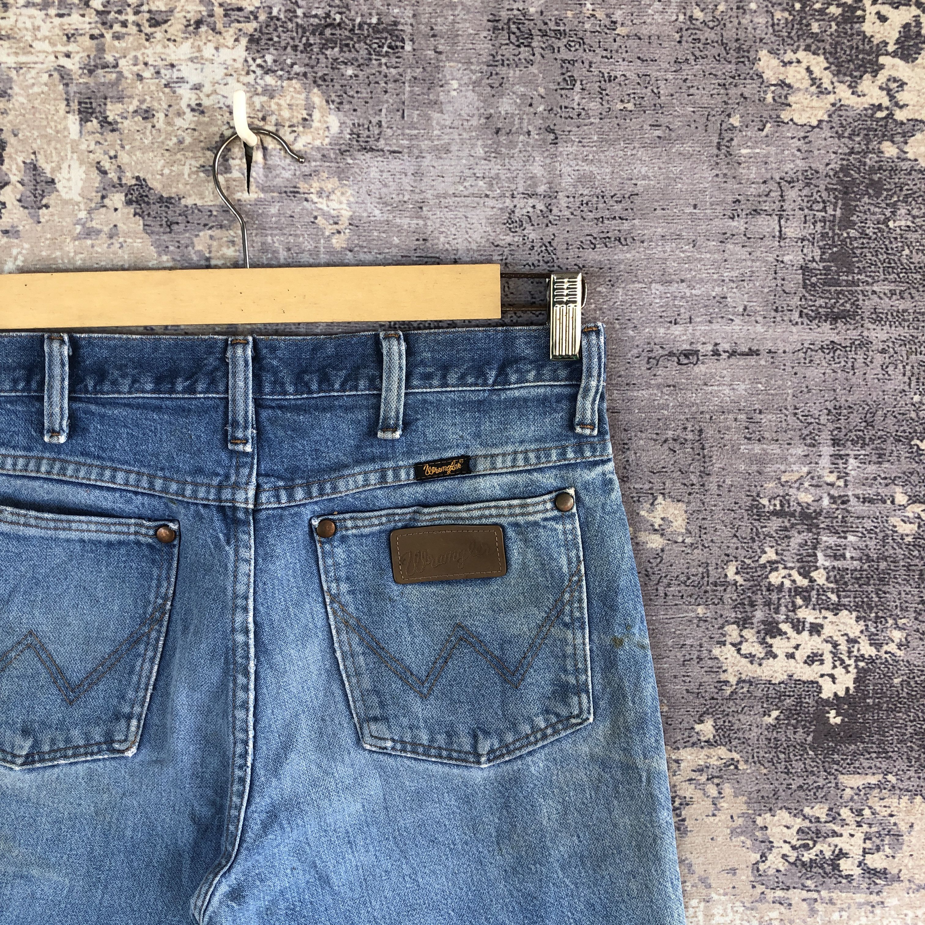 Vintage Vintage Distressed Wrangler Jeans Faded Blue Denim Pants Size US 30 / EU 46 - 5 Thumbnail