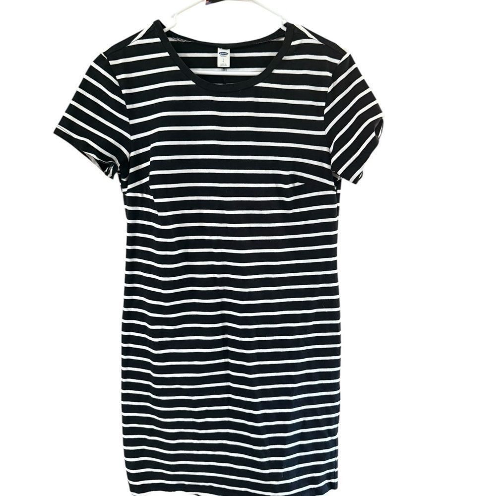 Old Navy Old Navy Black and White Sheath Mini Dress Size L / US 10 / IT 46 - 3 Thumbnail