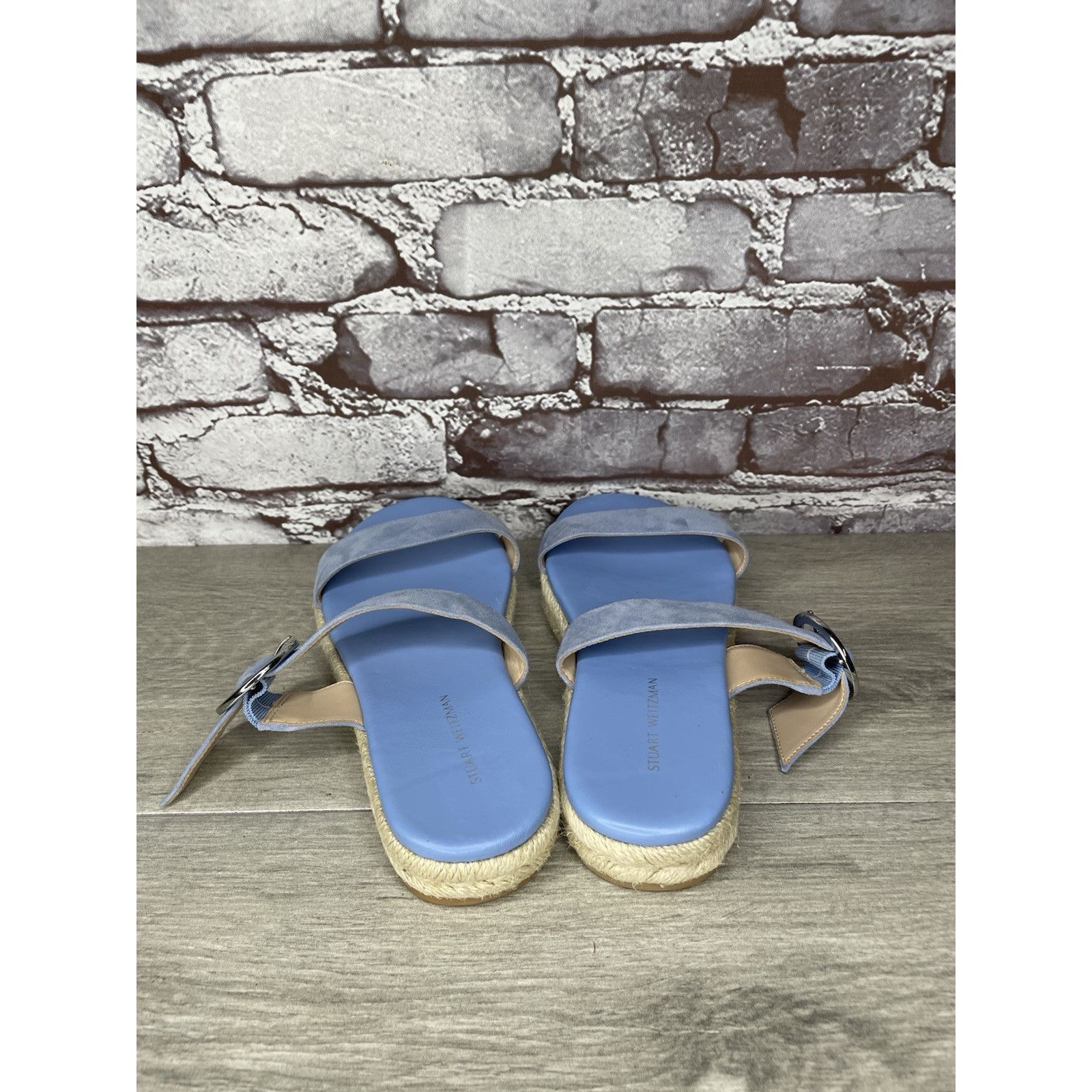 Stuart Weitzman Stuart Weitzman Periwinkle Blue Suede Leather Espadrille San Size US 6 / IT 36 - 6 Thumbnail