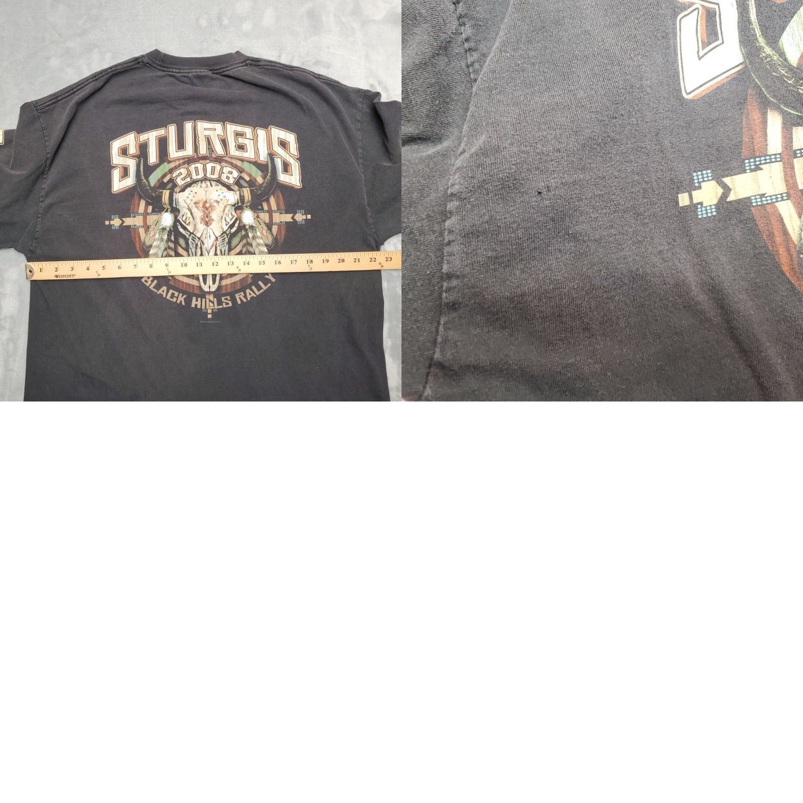 Etro VTG Sturgis Rally Shirt Men XL Black Biker 2008 Black Hills Motorcycle Y2K Retro Shirt Mens XL Black Hills Motorcycle Y2K Retro Size US XL / EU 56 / 4 - 9 Thumbnail