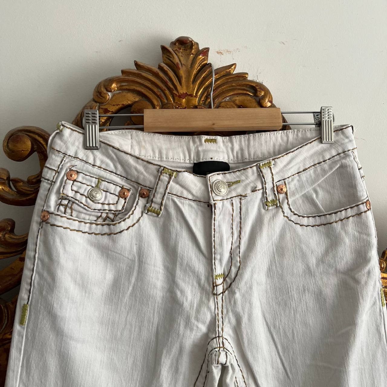 Other True Religion Straight Denim Y2K Jeans Sz 30 Size 30" / US 8 / IT 44 - 3 Thumbnail