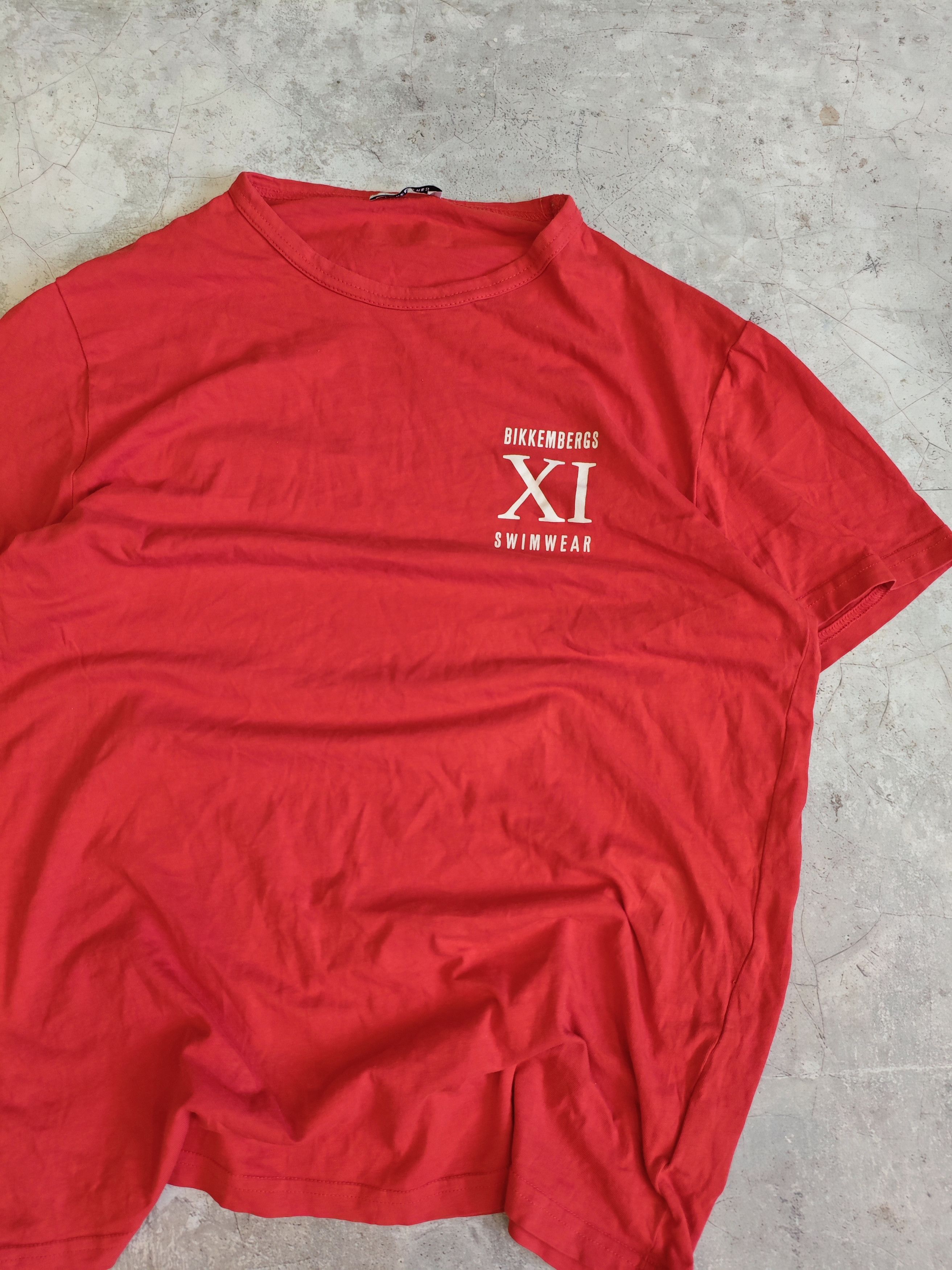 Band Tees × Dirk Bikkembergs Bikkembergs SwimWear Small print logo red t-shirt Size US S / EU 44-46 / 1 - 3 Thumbnail