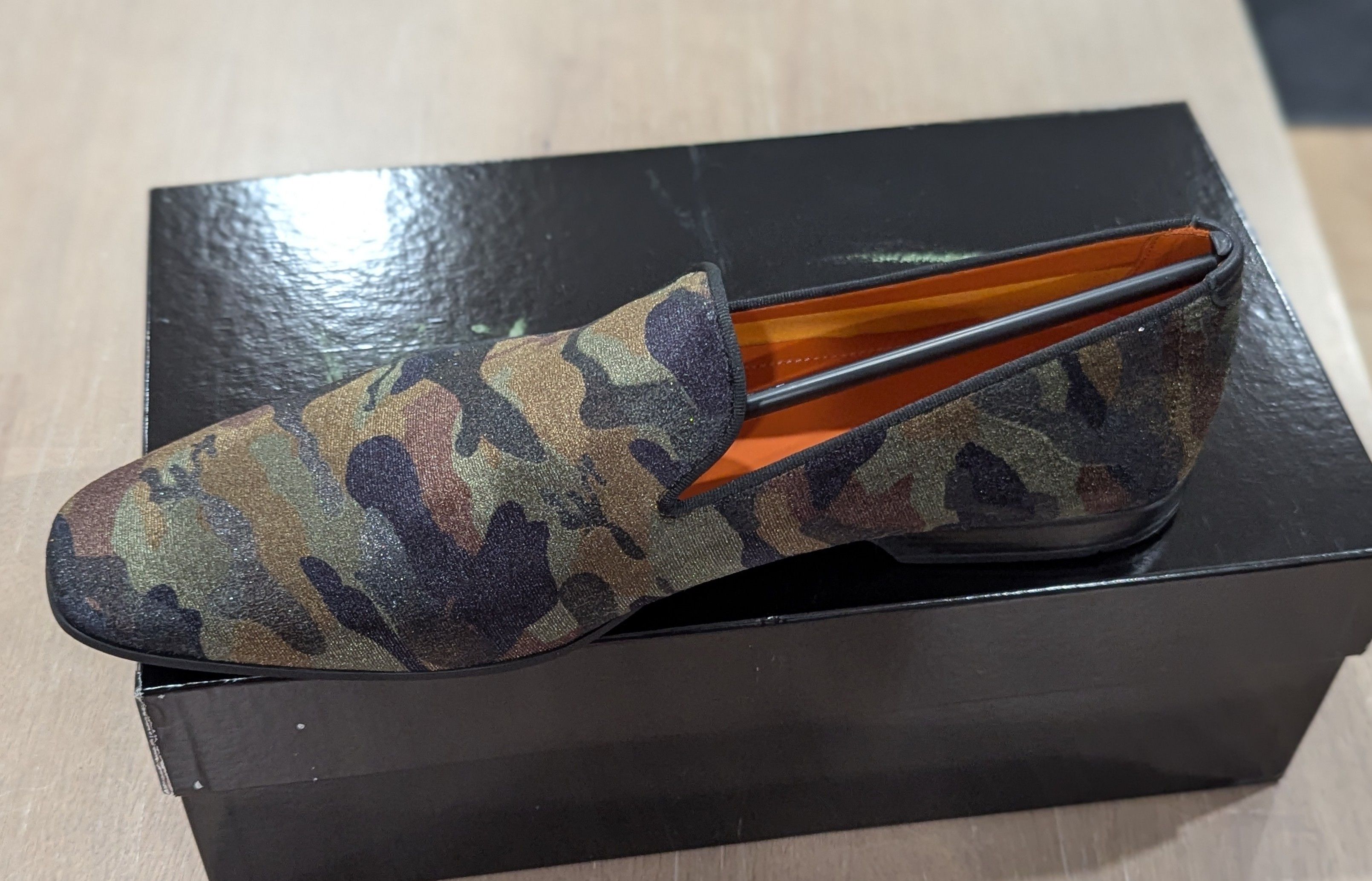 Magnanni Magnanni "Voto" Slip On Penny Loafers Green Camo US 9 Size US 9 / EU 42 - 3 Thumbnail