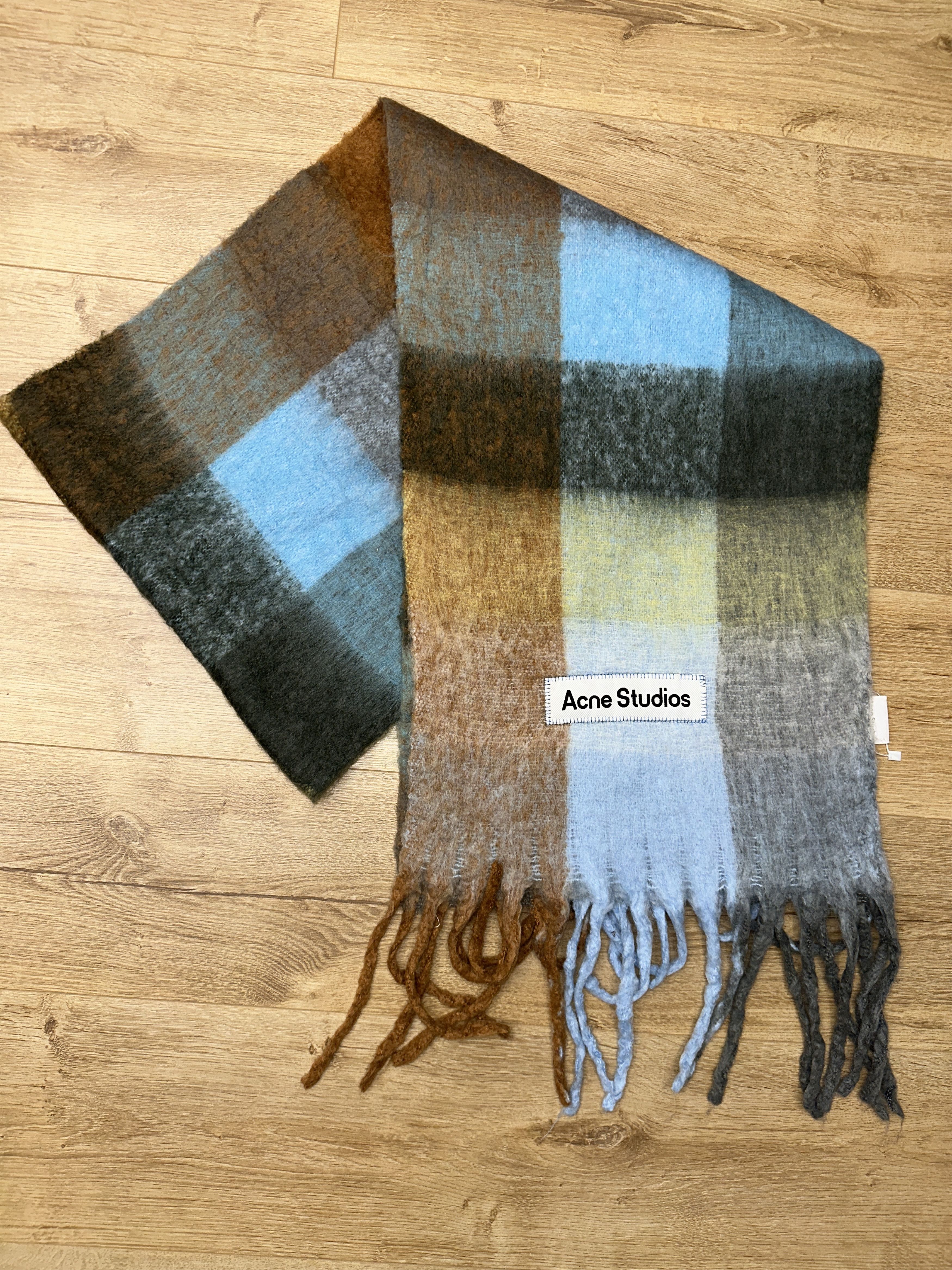 Acne Studios Check Multicolor Acne Studios Scarf Fringe Italy 250cm Size ONE SIZE - 6 Thumbnail