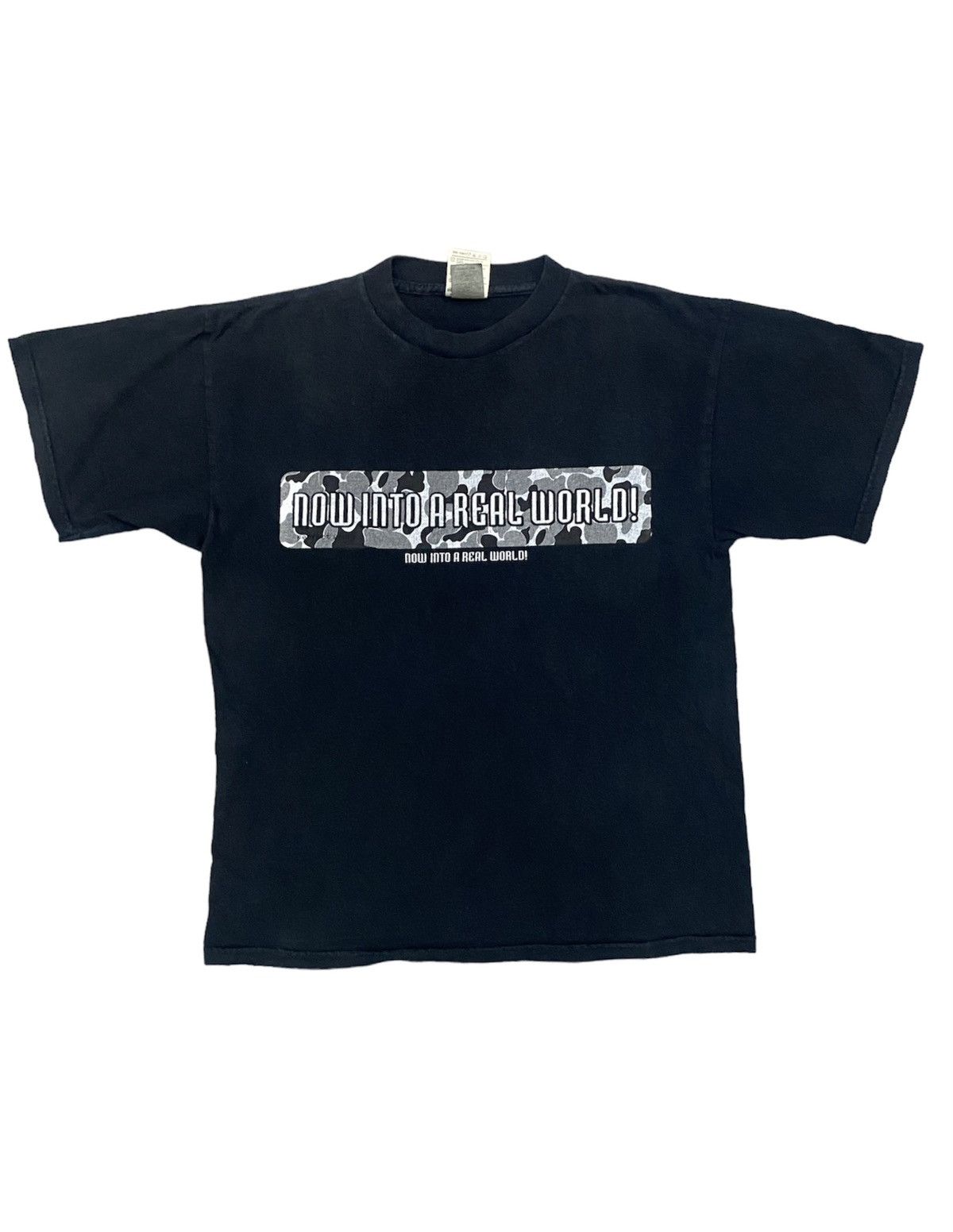 Japanese Brand 1990s Anvil N4 Japan Now Into a real World camo tee Size US M / EU 48-50 / 2 - 1 Thumbnail
