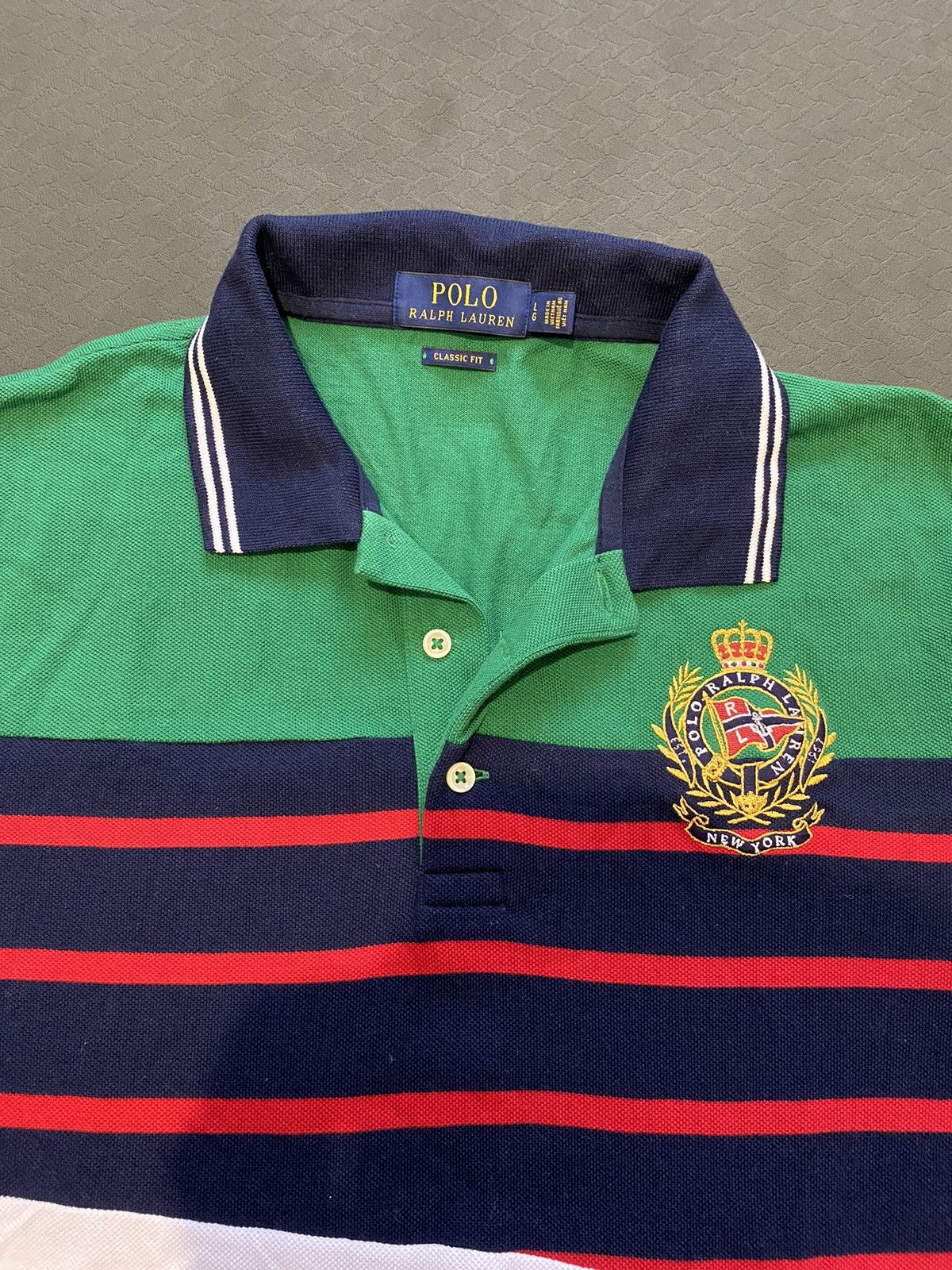 Polo Ralph Lauren Polo Ralph Lauren Yacht Club Polo Mens L York Patchwork Size US L / EU 52-54 / 3 - 3 Thumbnail