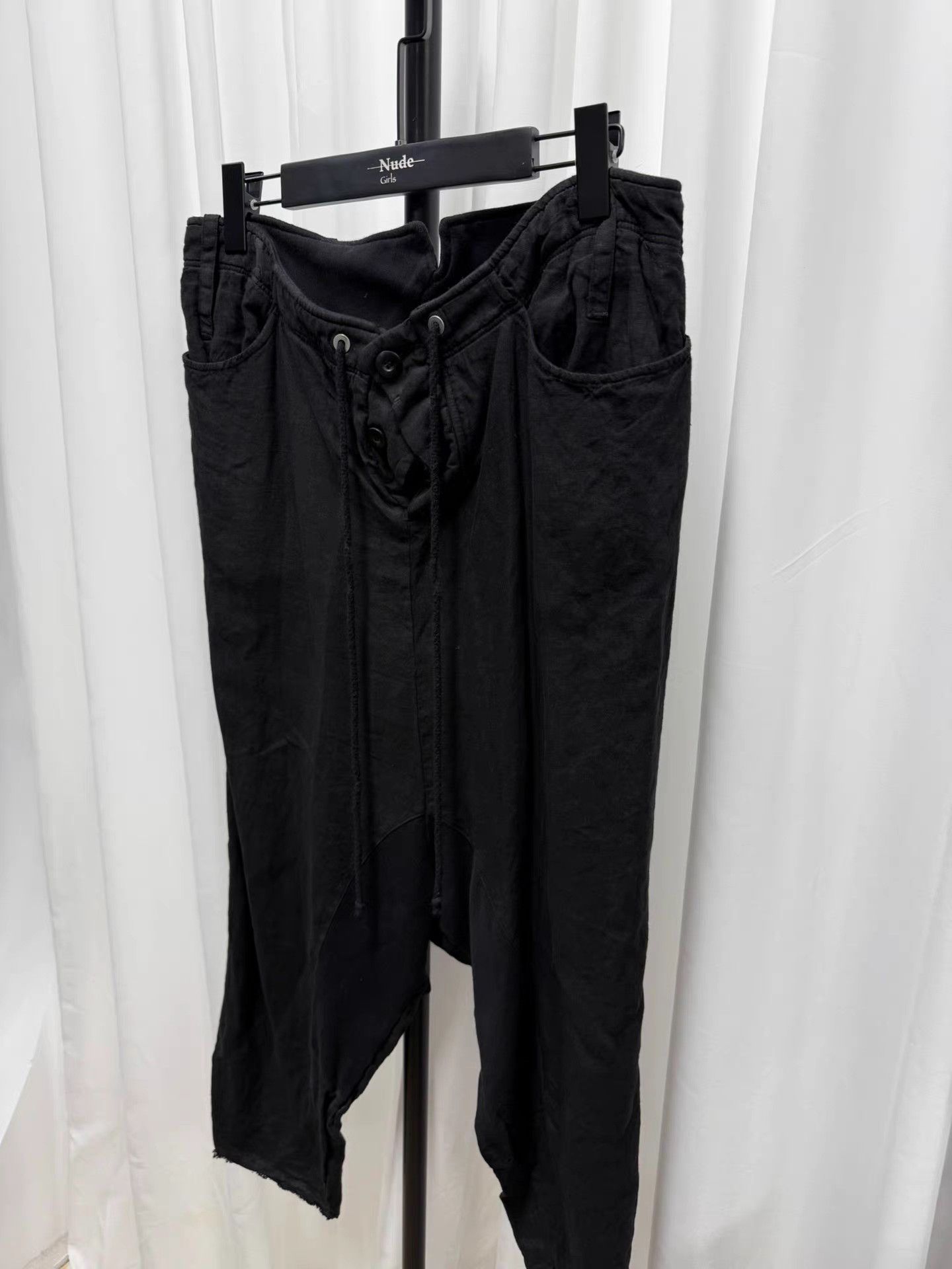 Lost & Found Ria Dunn Lost found Dark Linen Trousers K20 Size US 31 - 3 Thumbnail