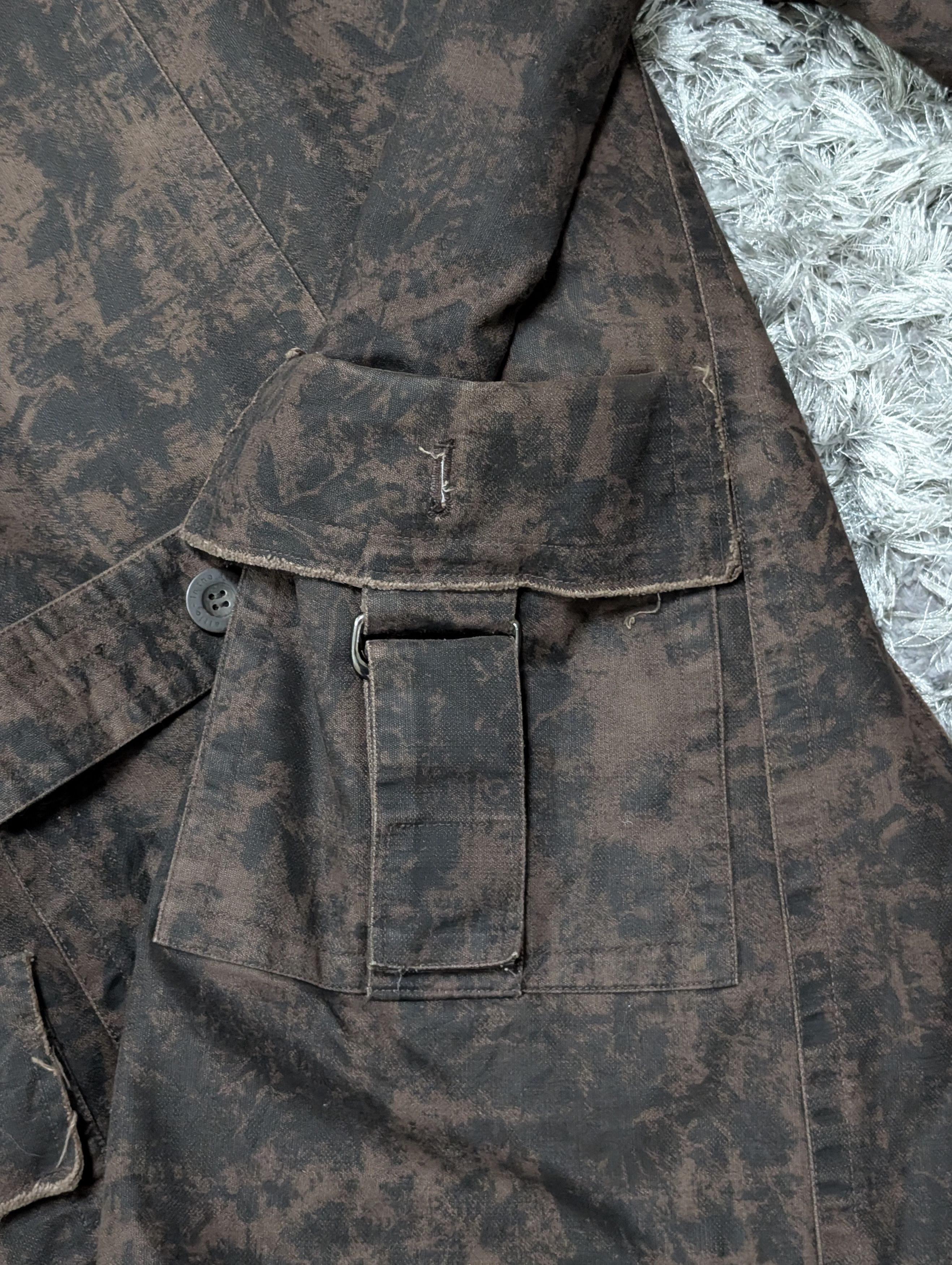 In The Attic In the Attic Dark Camo Distressed Double Breast Jacket Size US M / EU 48-50 / 2 - 8 Thumbnail