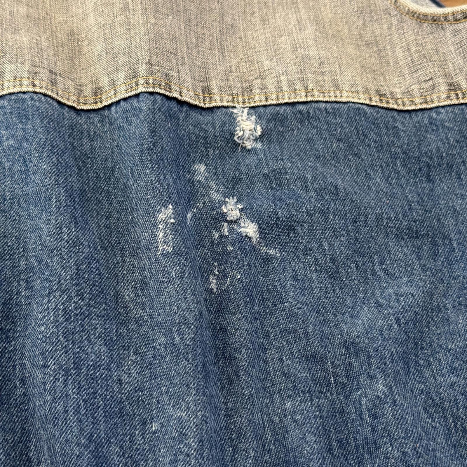 Wrangler Vintage 80s Wrangler Denim Vest Western Cowboy Size L Size US L / EU 52-54 / 3 - 6 Thumbnail