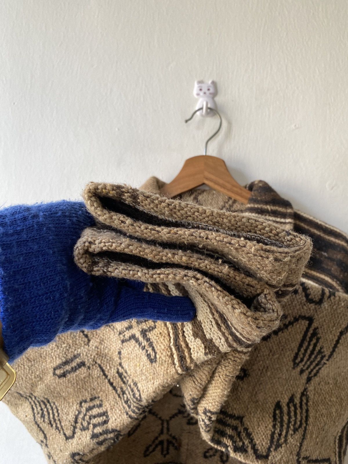 Vintage Heavy Knit Lining Wool Jacket