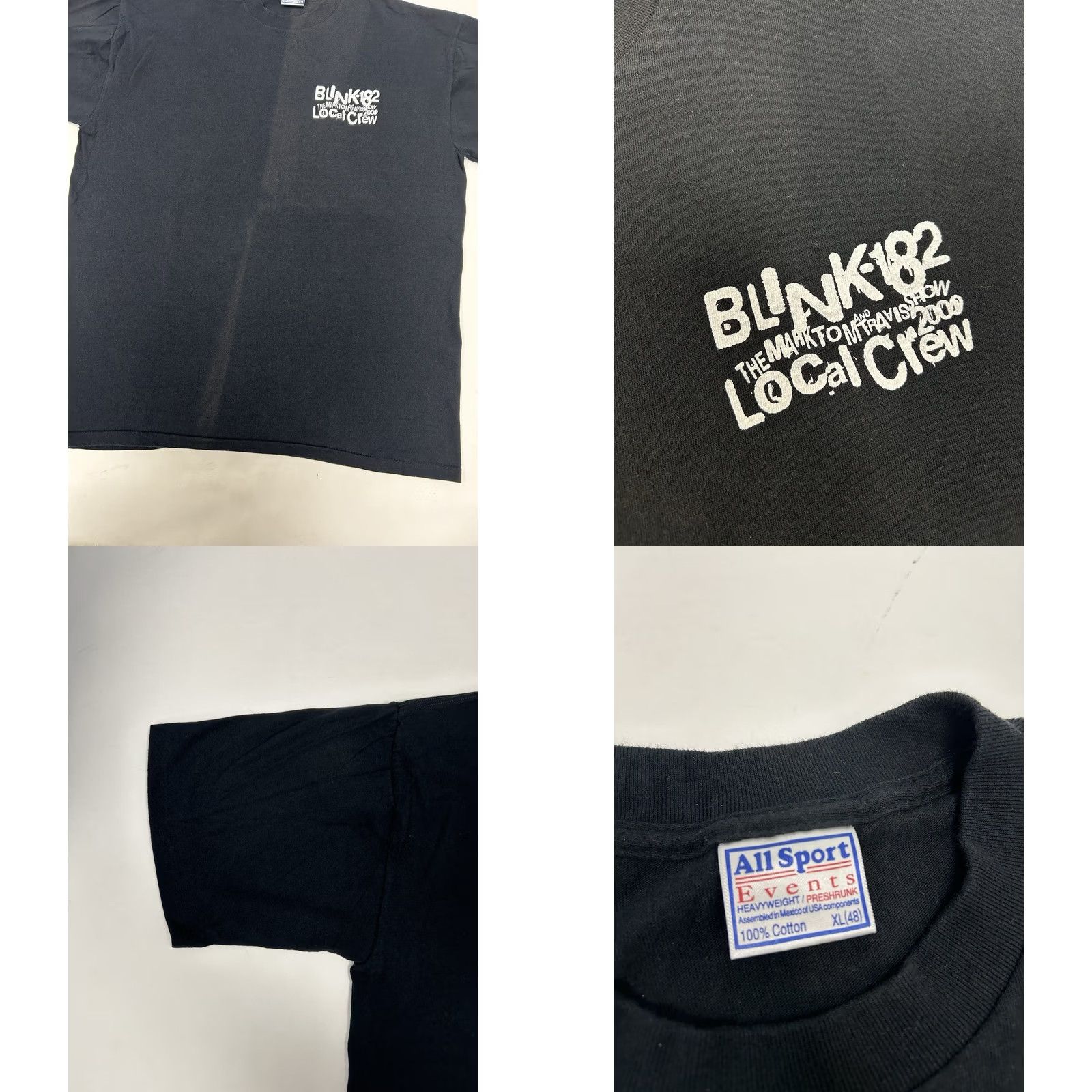 Vintage VINTAGE Blink-182 The Mark, Tom And Travis Show Tour Local Crew Tee XL Fade Shirt Unisex Adults Black 2000s Boys Girls Mens Womens Size US XL / EU 56 / 4 - 8 Thumbnail