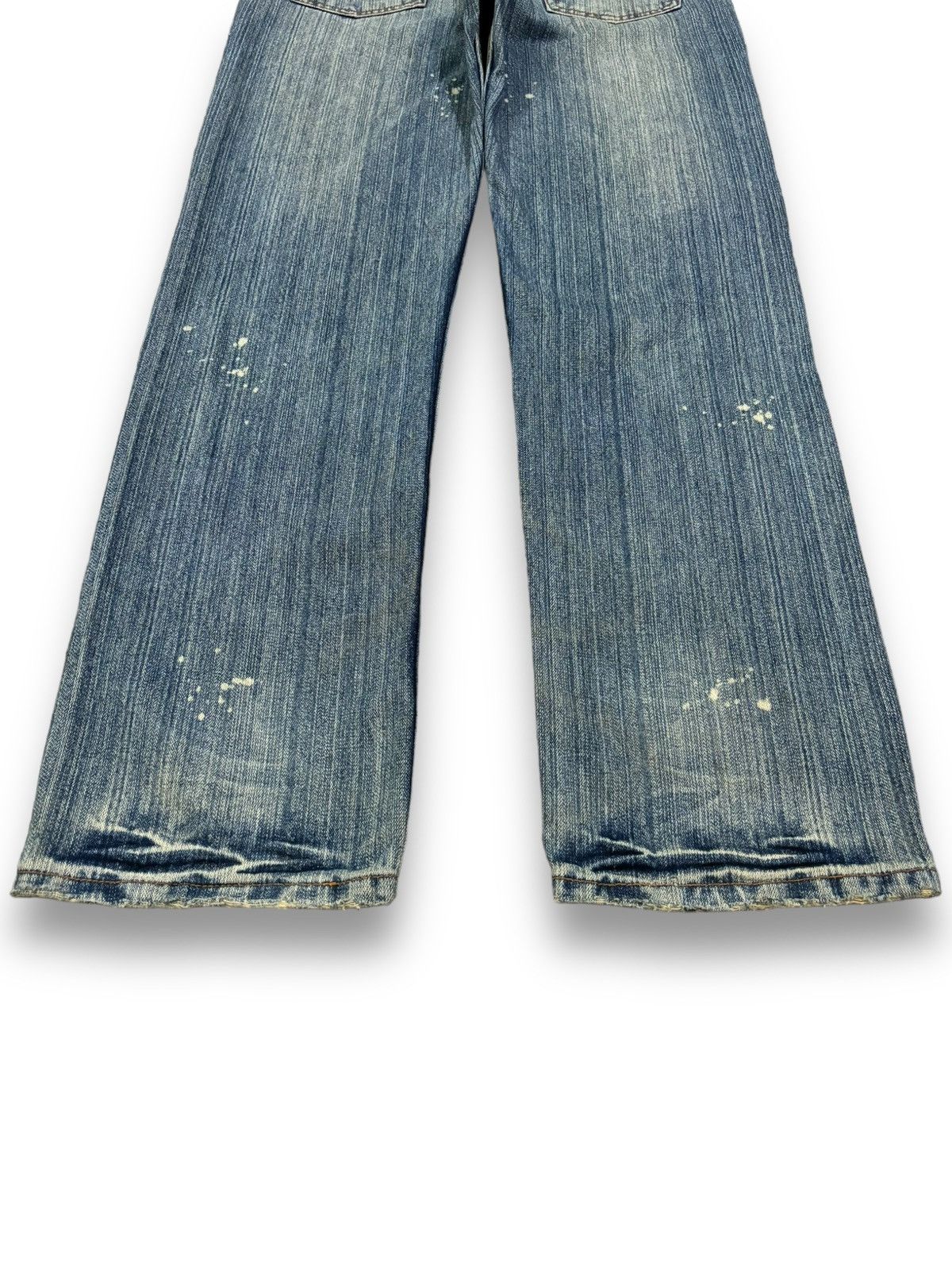 Hysteric Glamour Vintage Japanese Brand Patchwork Loose Fit Distressed Jeans Size US 33 - 13 Thumbnail