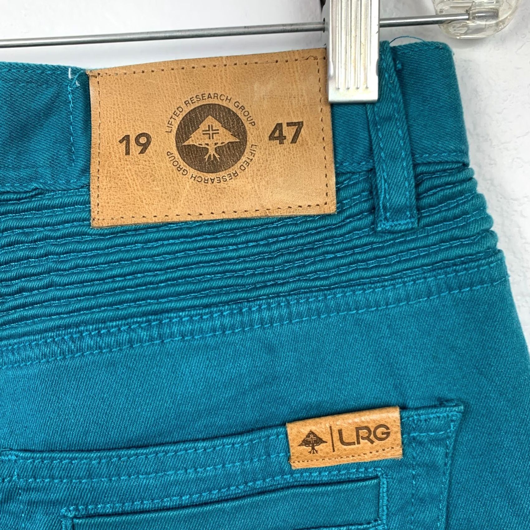 Vintage LGR Ocean Blue Teal True Tapered Jeans Size 32 Mens Regular 31in Inseam Size US 32 / EU 48 - 7 Thumbnail