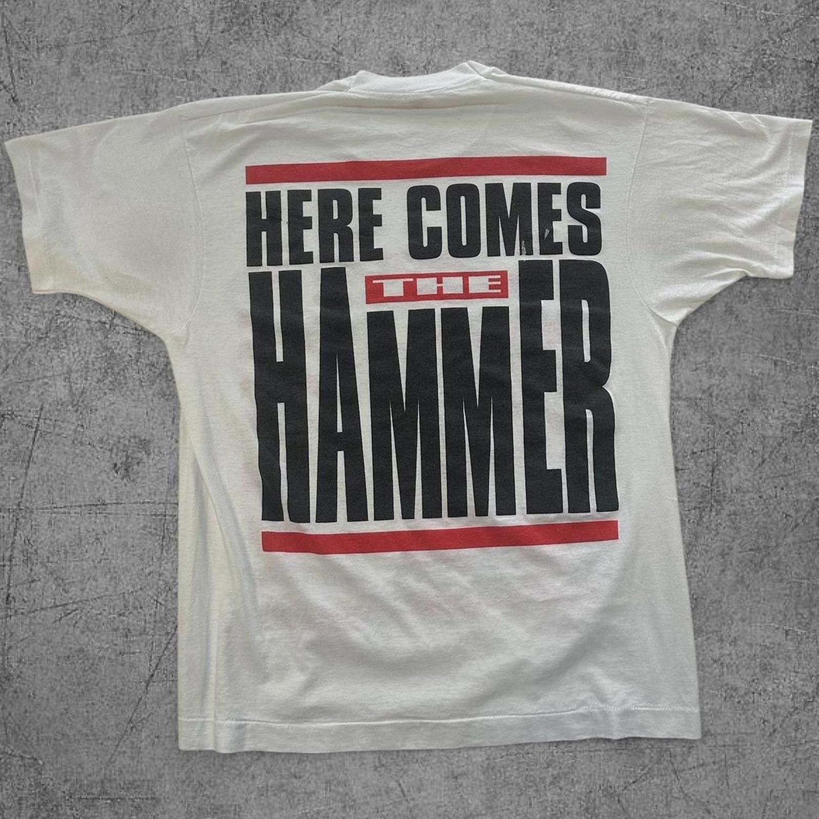 Rap Tees 90s Here Comes the Hammer MC Hammer Tour Tee - XL Size US XL / EU 56 / 4 - 5 Thumbnail