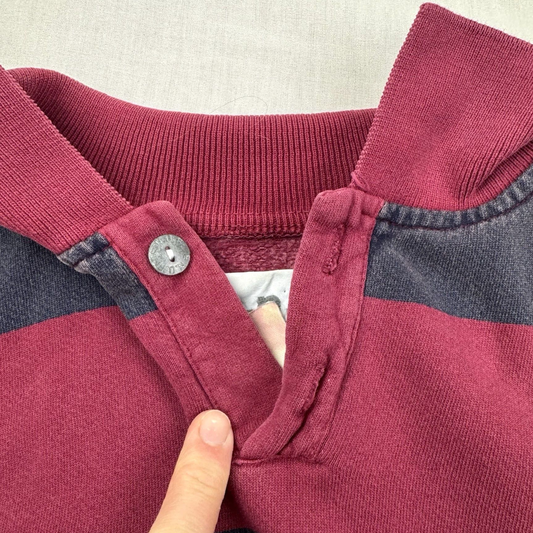 Vintage VINTAGE Enuf Internationale Rugby Polo Shirt Adult Large Striped 90s Red Mens Size US L / EU 52-54 / 3 - 5 Thumbnail