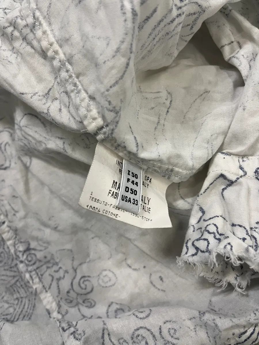 Marithe + Francois Girbaud 2000s Marithé + François Girbaud Faded Tatoo White Shirt Size M / US 6-8 / IT 42-44 - 10 Thumbnail