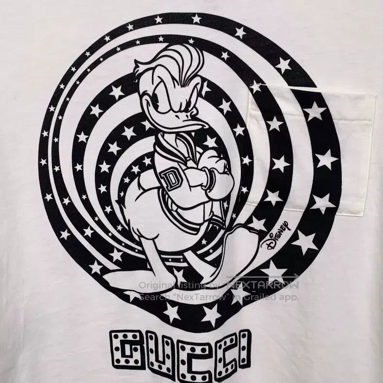 Gucci Gucci White Donald Duck logo printed cotton round-neck sho Size XXS / US 00 / IT 34 - 5 Thumbnail