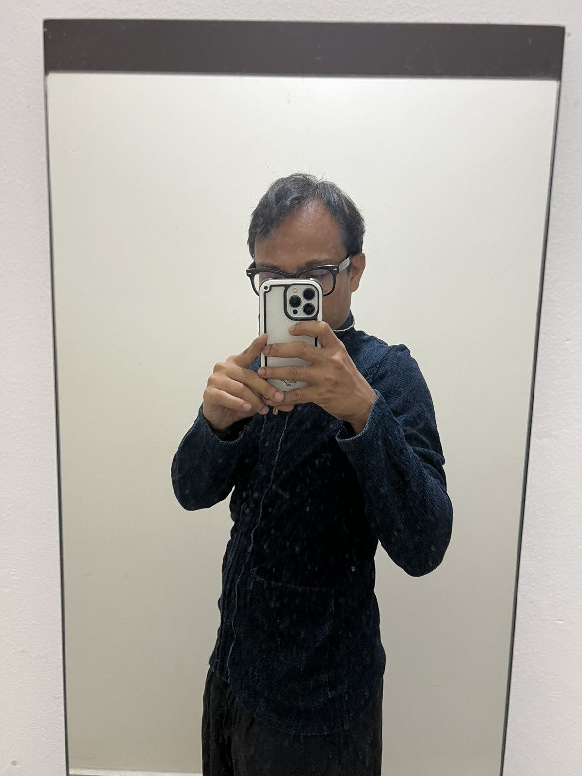 45rpm Japan Indigo Dyed Full Zipper Pullover Two Pocket Sweater Size US S / EU 44-46 / 1 - 9 Thumbnail