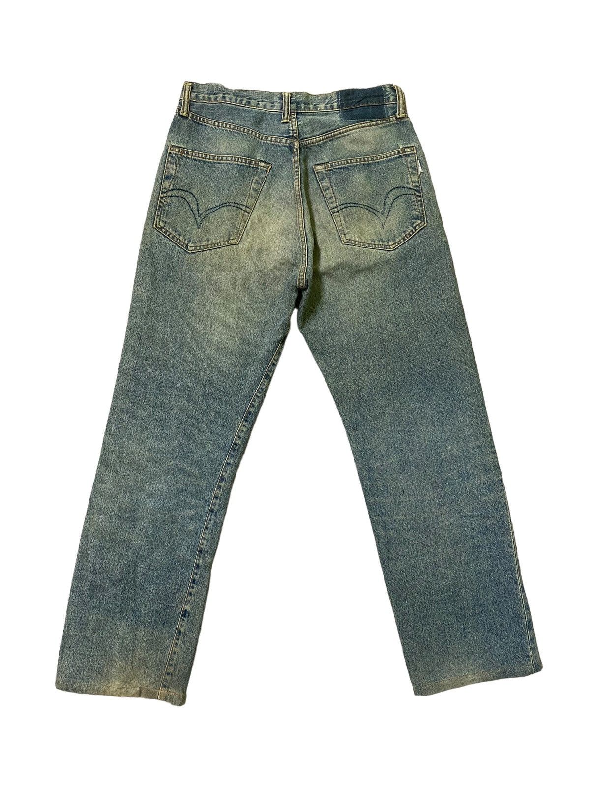 Hysteric Glamour × Vintage Studio D'ARTISAN Balenciaga Style Distressed Selvedge Jeans Size US 29 - 2 Thumbnail
