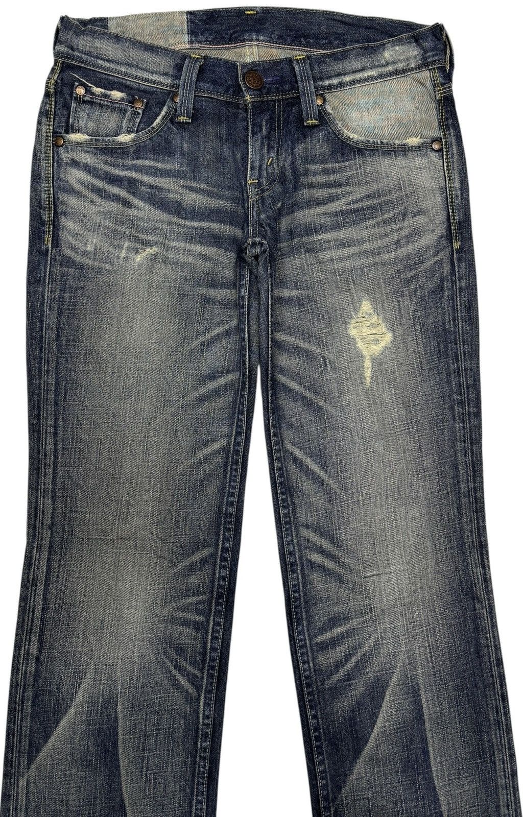 Junya Watanabe × Levi's 🔥VINTAGE LEVIS MUD WASH STYLE DISTRESSED DENIM JEANS Size 30" / US 8 / IT 44 - 7 Thumbnail