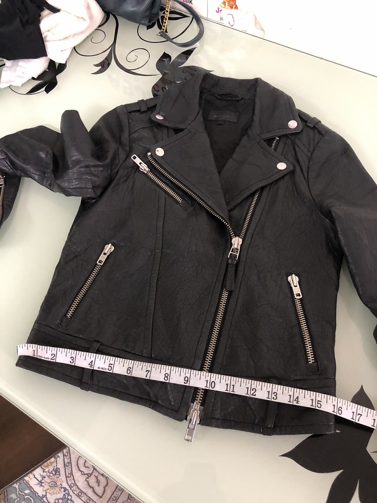 Mackage Mackage Punk Distressed Leather Biker Jacket Size XS / US 0-2 / IT 36-38 - 24 Thumbnail