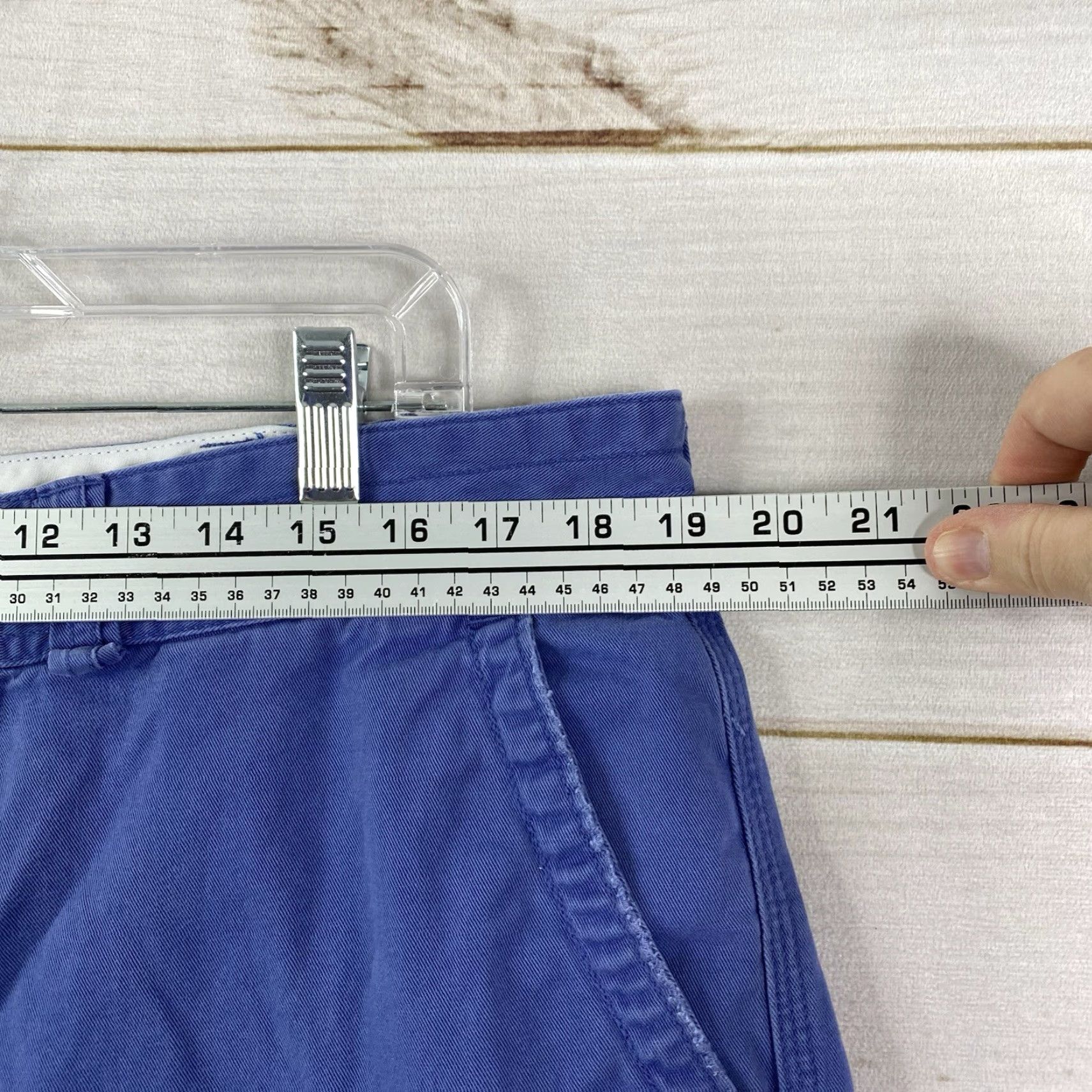 Polo Ralph Lauren Polo Ralph Lauren Shorts Men 38 Canvas Blue Cargo Flat Front Distressed Size US M / EU 48-50 / 2 - 4 Thumbnail