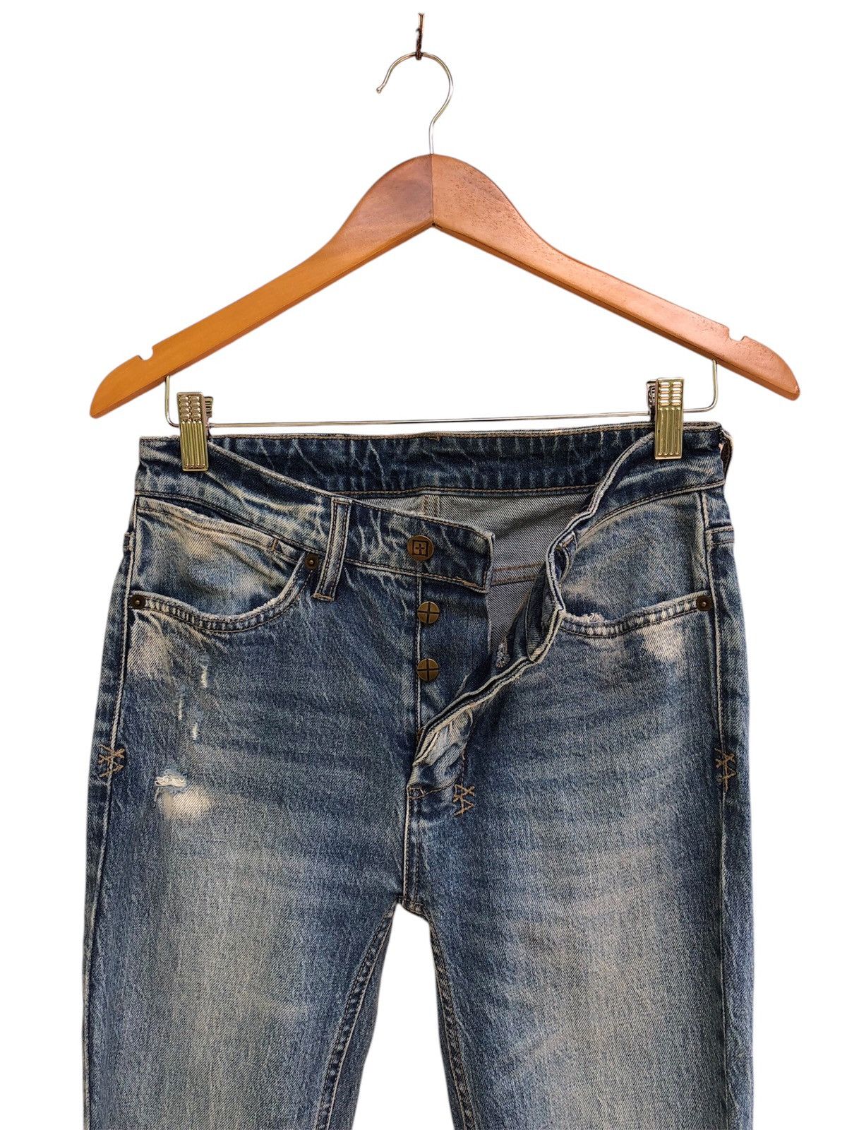 Ksubi Ksubi High Rage Distressed Patch Jeans Size US 28 / EU 44 - 9 Thumbnail