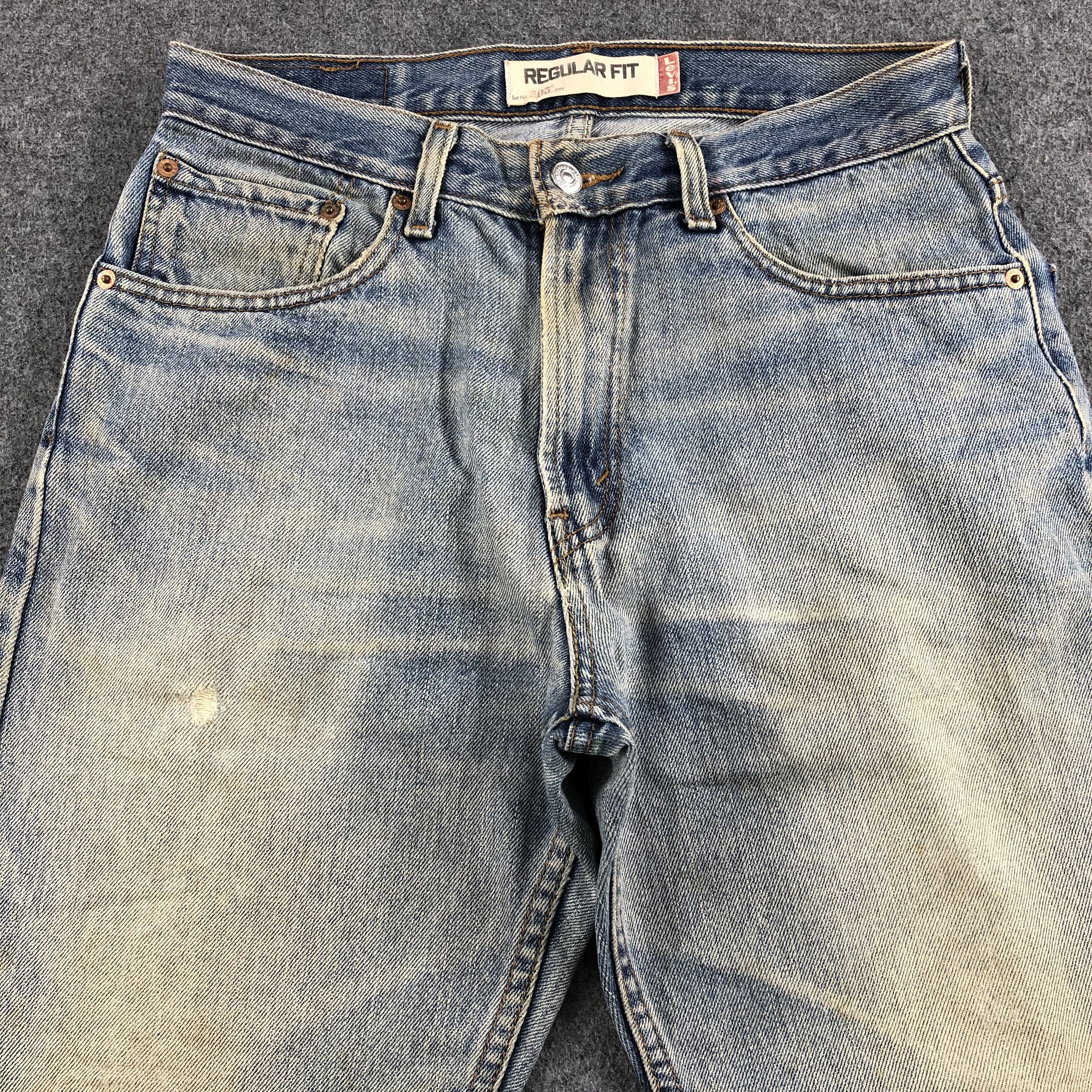 Levi's Vintage Light Wash Levis 505 Jeans-J1715 Size US 31 - 3 Thumbnail