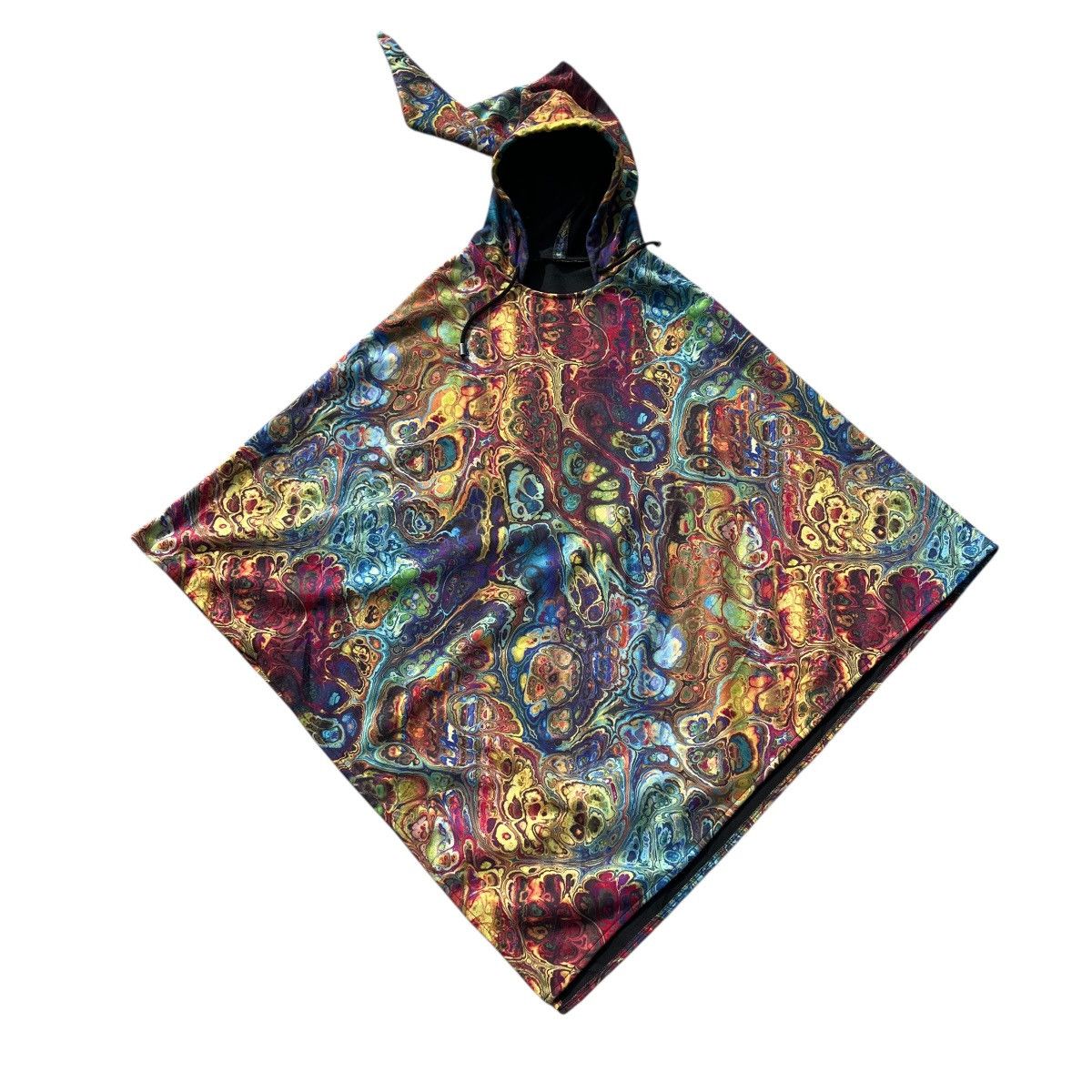 Vintage Psychedelic Hooded Poncho Size US XL / EU 56 / 4 - 2 Thumbnail