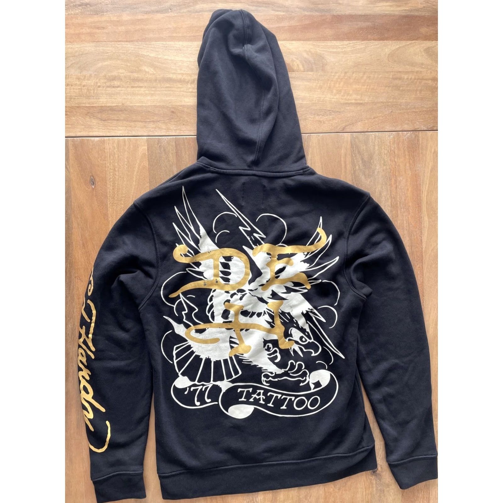 Ed Hardy Ed Hardy Hoodie Men S Black Fleece Graphic Skull Flames Pullover Hooded Sweatshirt XS? Size US S / EU 44-46 / 1 - 2 Thumbnail
