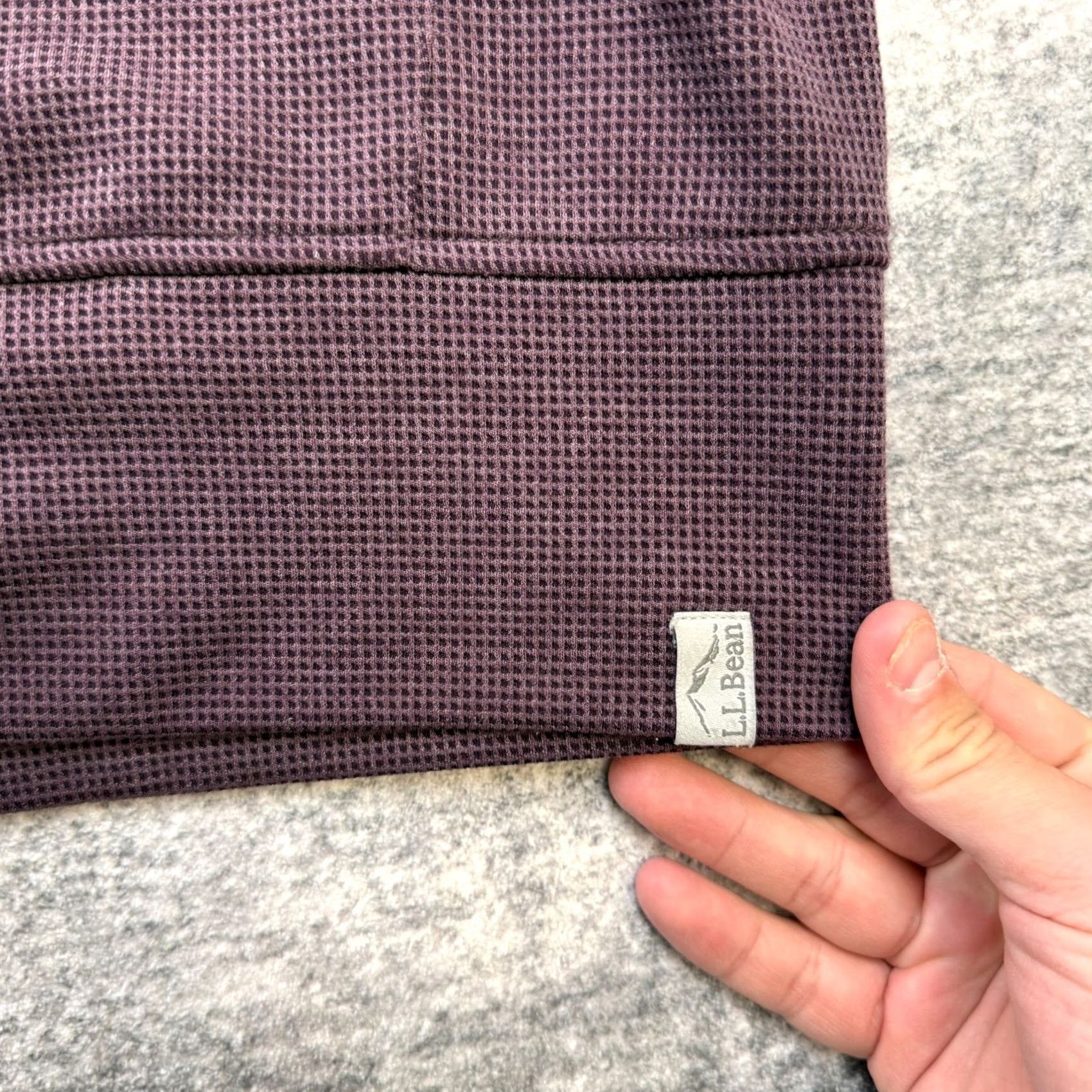 Vintage L.L. Bean Jacket Womens Medium Eggplant Mountainside Micro Waffle Jacket Hiking Size L / US 10 / IT 46 - 4 Thumbnail
