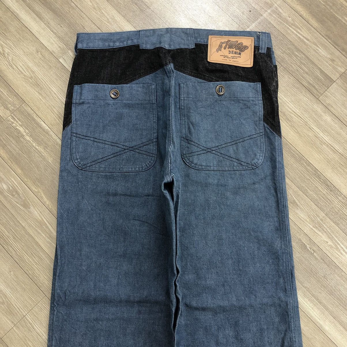 Japanese Brand × atmos Y2K Atmos Denim Nonnova Sednose Baggy Jeans Jnco Style Size US 34 / EU 50 - 11 Thumbnail