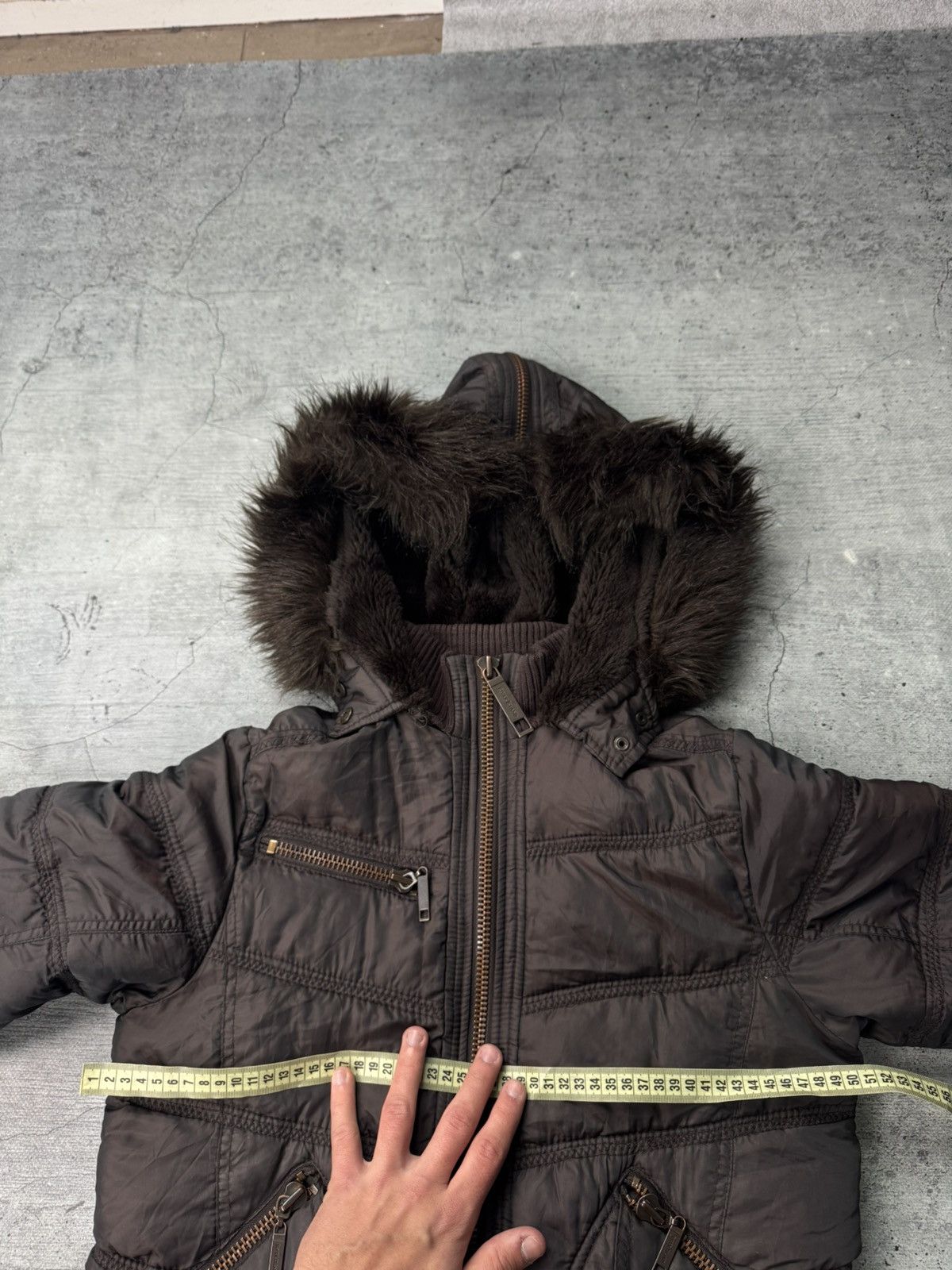 Hysteric Glamour Crazy Y2K Alaska bomber jacket fur black zipper hood Size L / US 10 / IT 46 - 6 Thumbnail