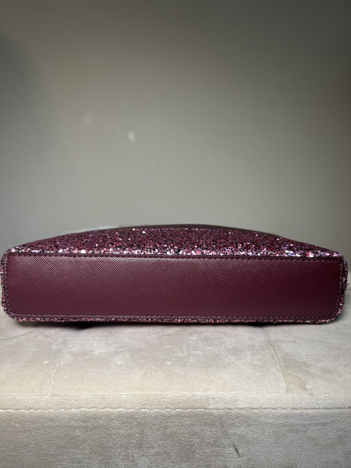 Kate Spade Kate Spade Burgundy Crossbody Bag Pink and Purple Glitter Size ONE SIZE - 3 Thumbnail