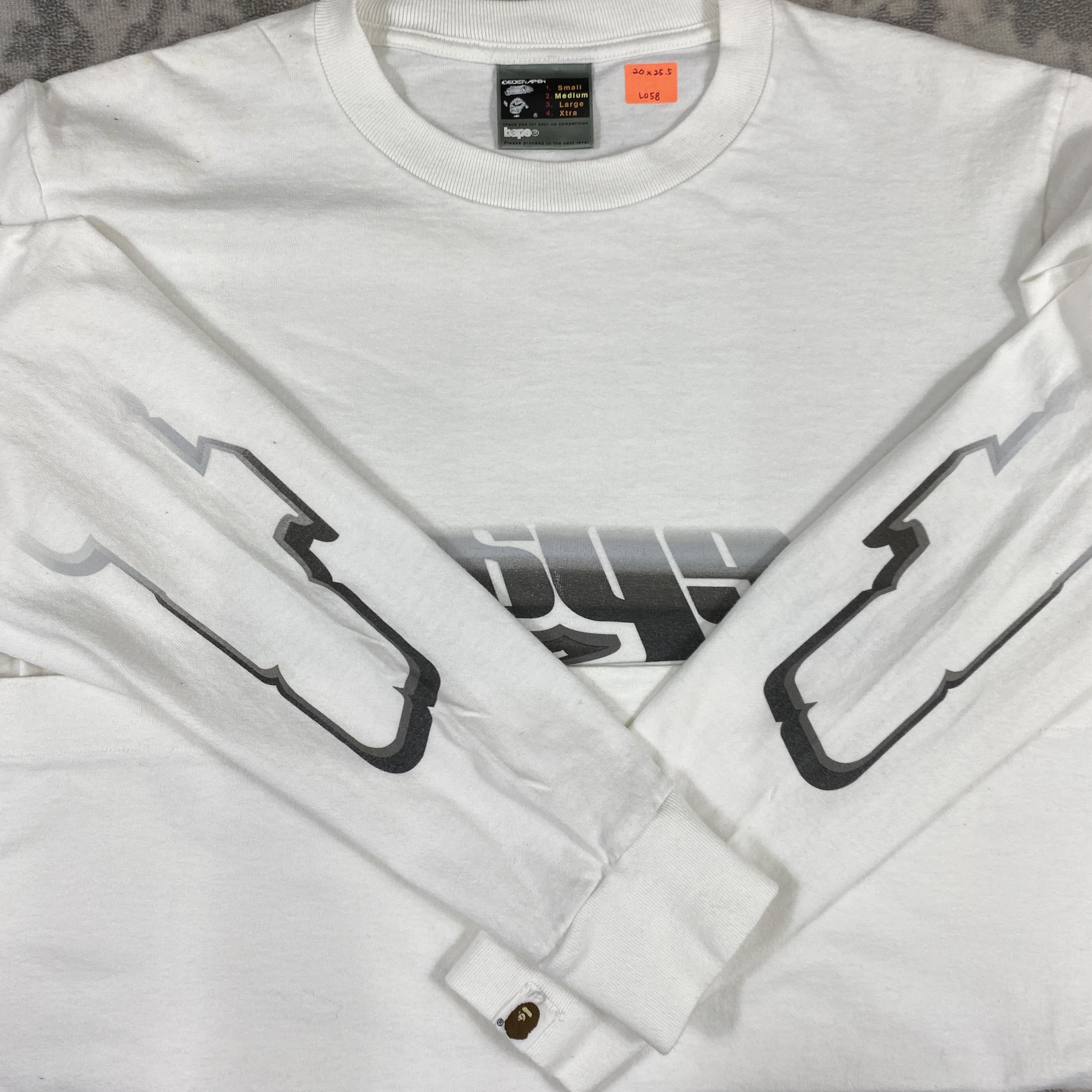 Bape Vintage A Bathing Ape Long Sleeve Medium Shirt - L058 Size US M / EU 48-50 / 2 - 3 Thumbnail