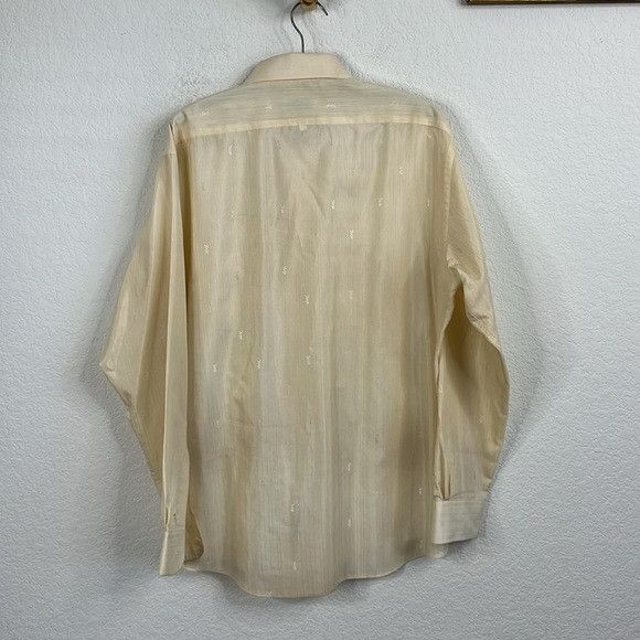 Vintage × Yves Saint Laurent VTG YSL Insertia Logo Button Front Point Collar Shirt Size US XL / EU 56 / 4 - 6 Thumbnail