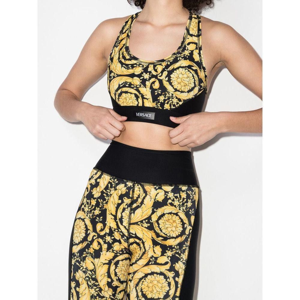 VERSACE BLACK SPORT BRA SIZE XS