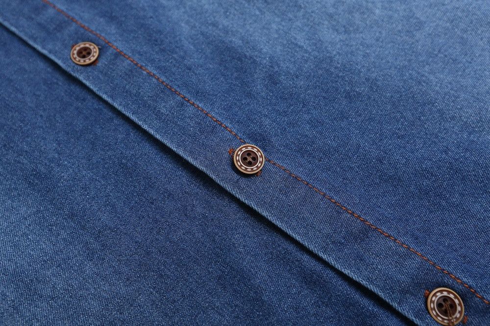 Japanese Brand × Jean Retro men's loose casual tie-dye denim short-sleeved shirt Size US M / EU 48-50 / 2 - 5 Thumbnail