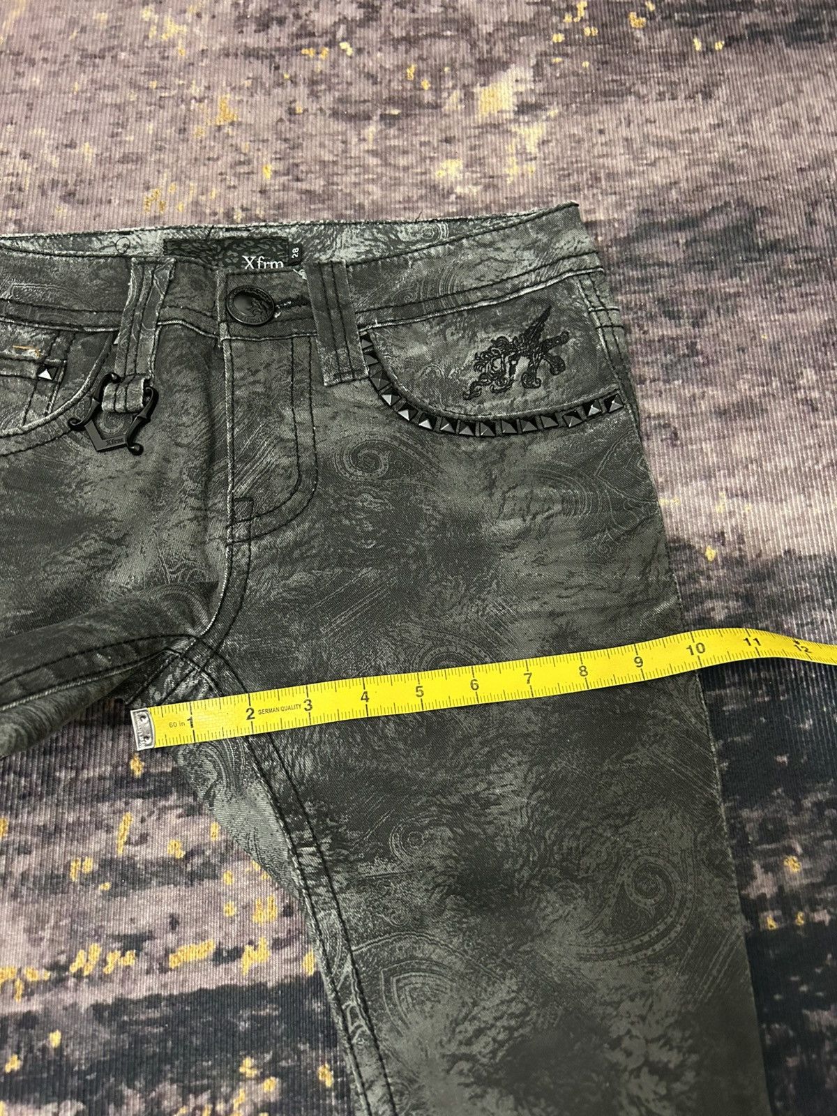 Beauty Beast Xfrm Paisley Studded Pants Size US 28 / EU 44 - 21 Thumbnail