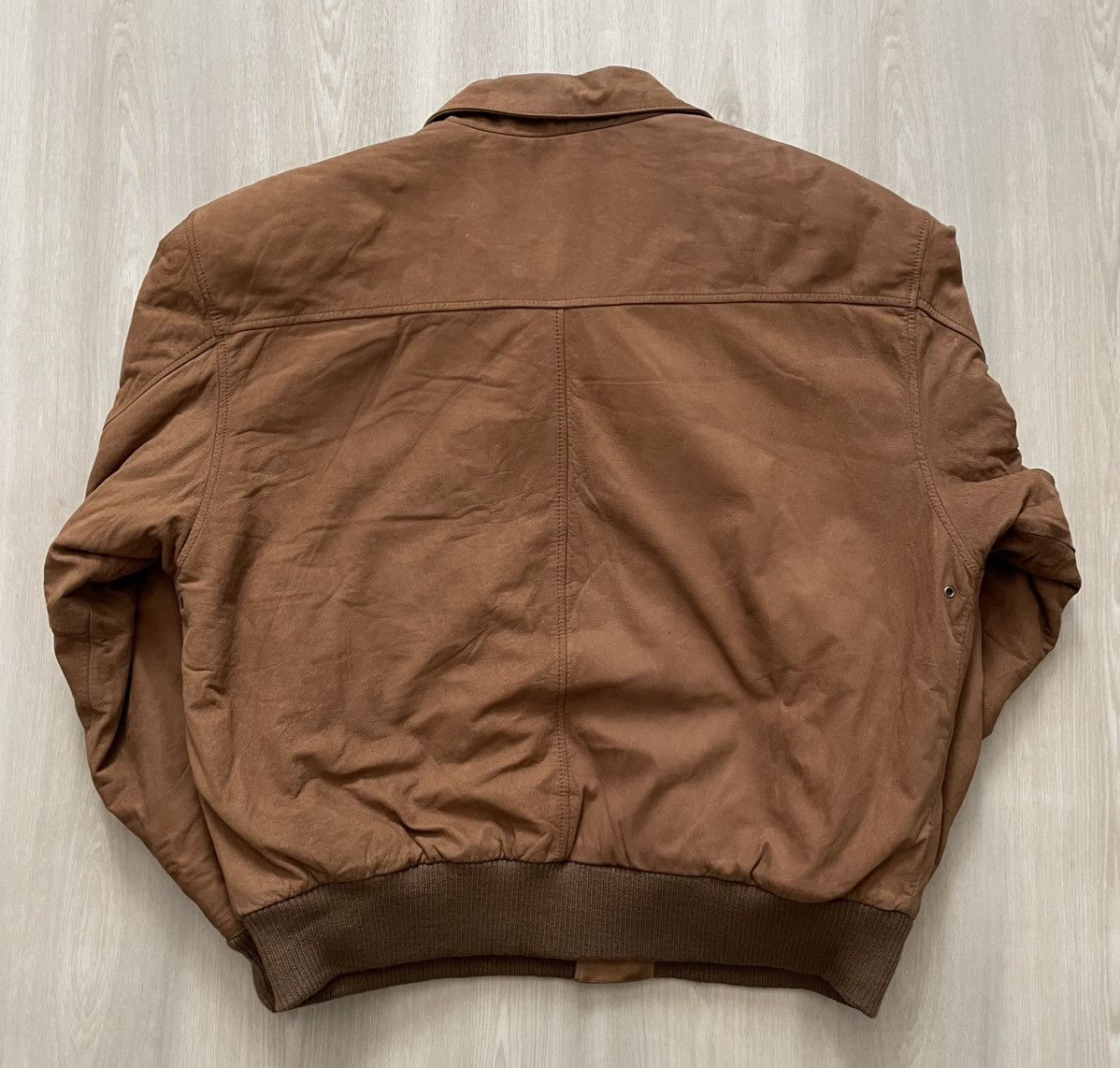 Vintage Vintage DANY Classic Brown Genuine Leather Bomber Jacket XL Size US XL / EU 56 / 4 - 6 Thumbnail