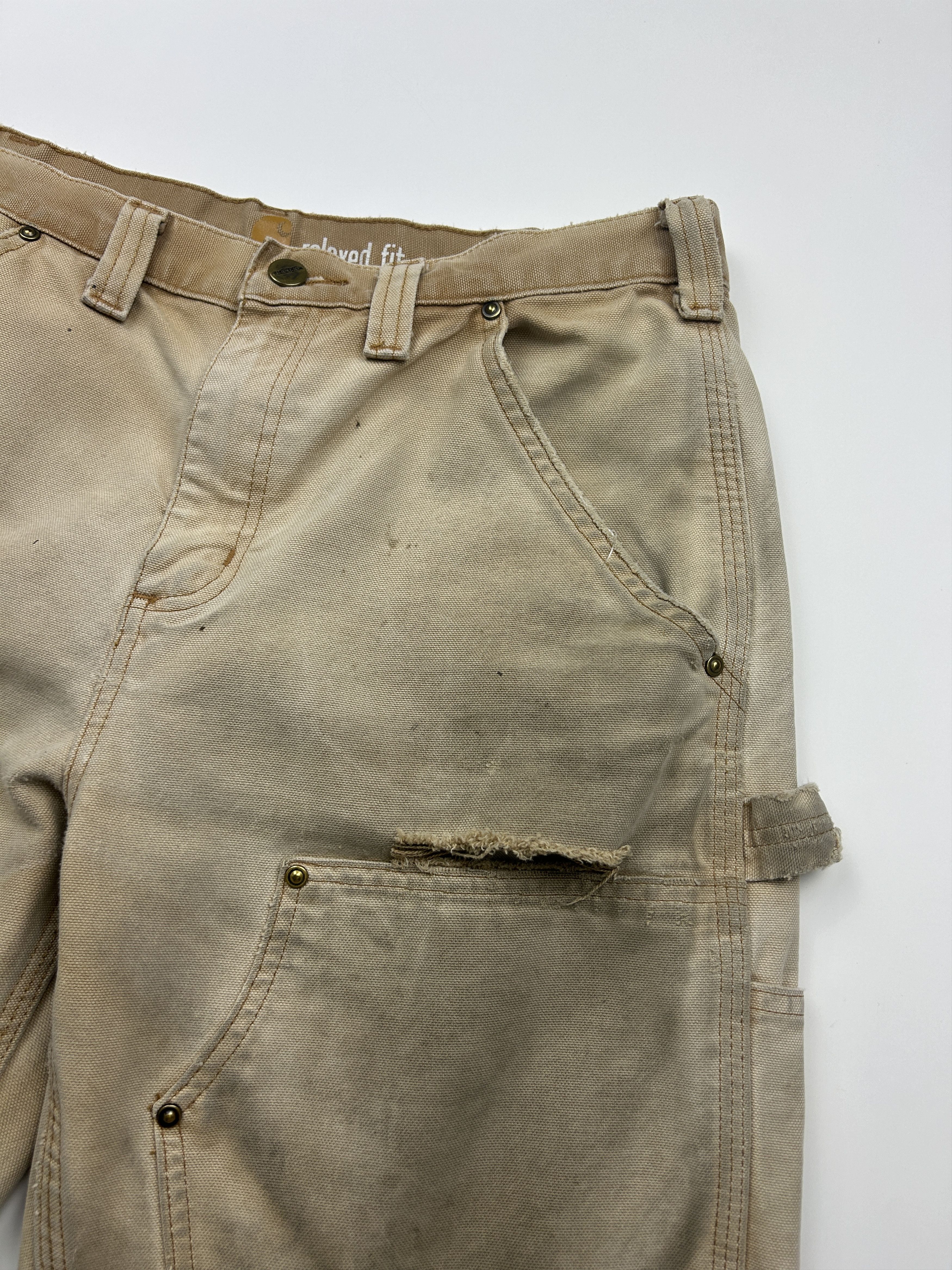 Carhartt Carhartt Canvas Double Knees Pants Size 32W Beige Size US 32 / EU 48 - 4 Thumbnail