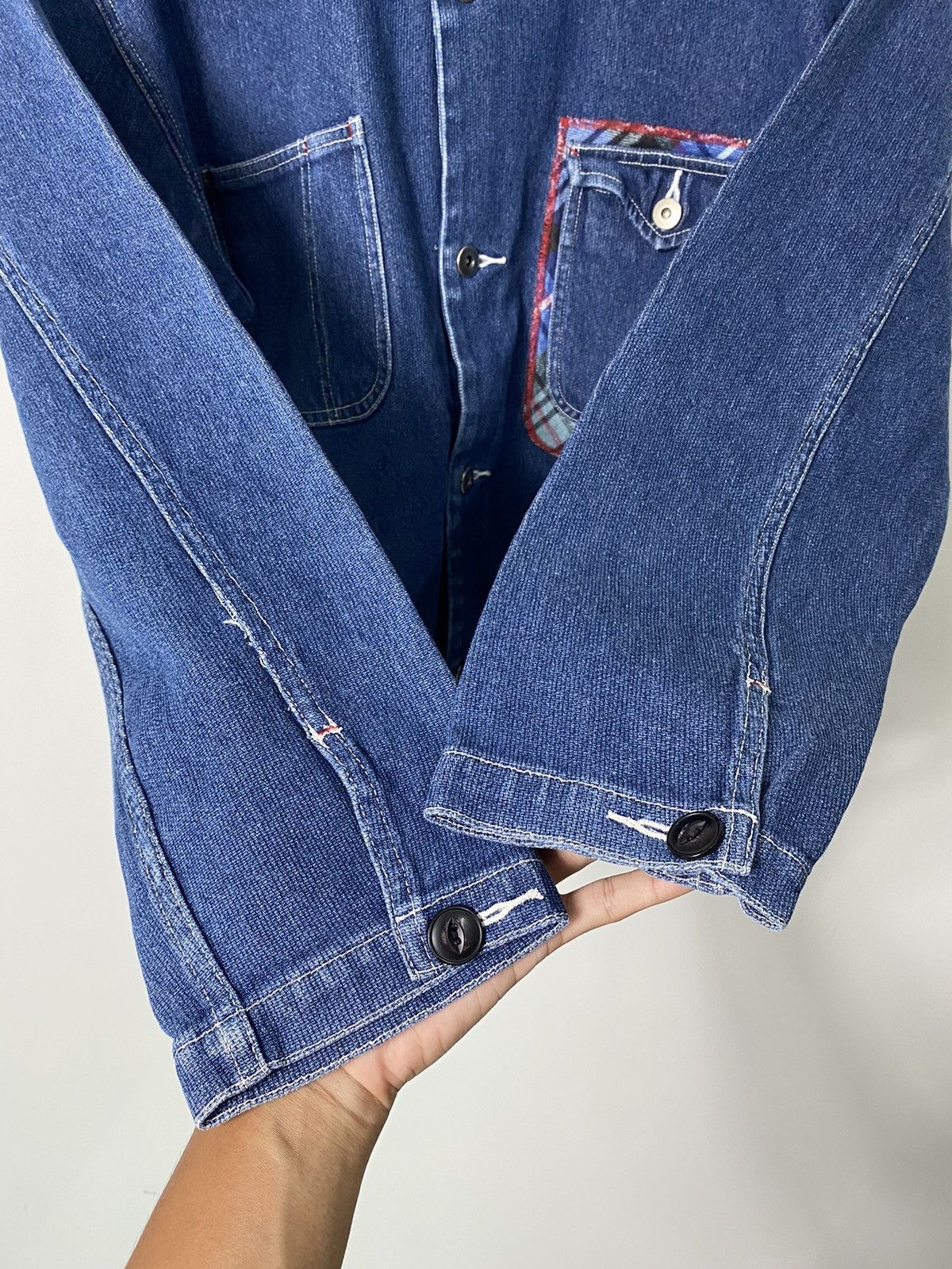 Japanese Brand Gumu Intl Union Made Button Up Denim Shirt Size US M / EU 48-50 / 2 - 3 Thumbnail