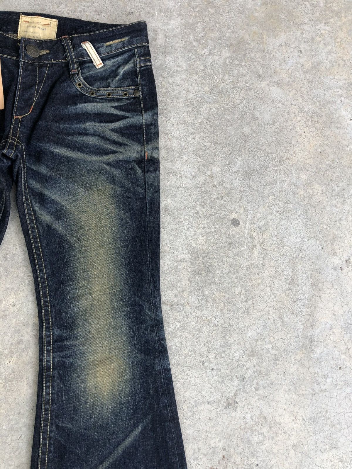 Japanese Brand Yoshitomo Nara Lolita Flared Jeans Distressed Size US 31 - 5 Thumbnail