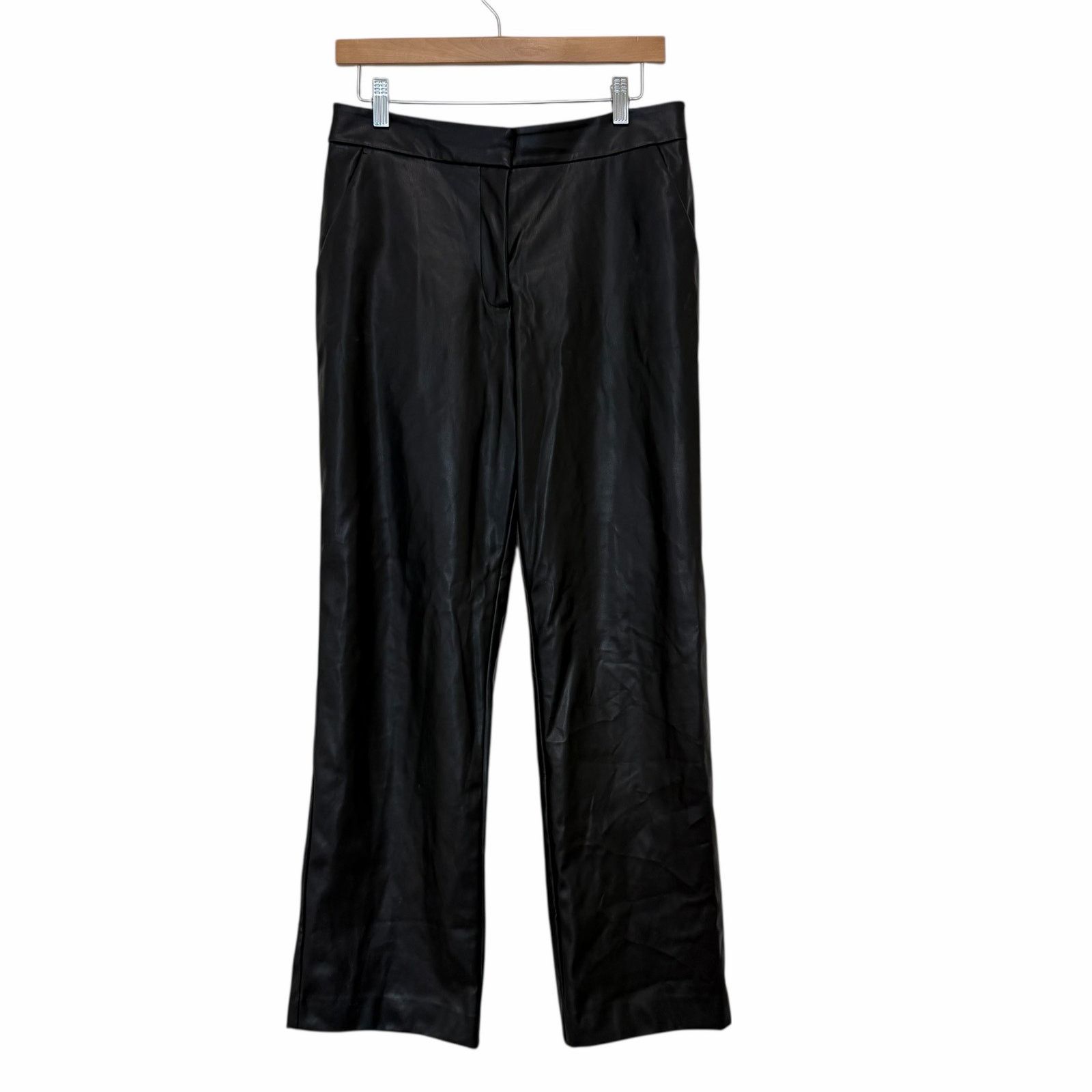 Other Alexia Admor Black Faux Leather Pants Sz 8 Size 30" / US 8 / IT 44 - 1 Thumbnail