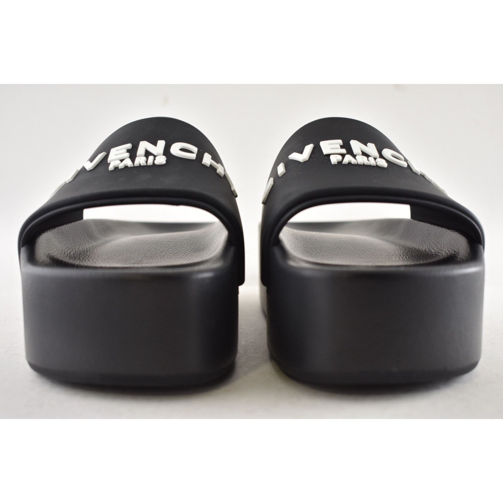 Givenchy Platform Rubber Logo Slide On Pool Sandal Flip Flop Flat 37 Size US 7 / IT 37 - 9 Thumbnail