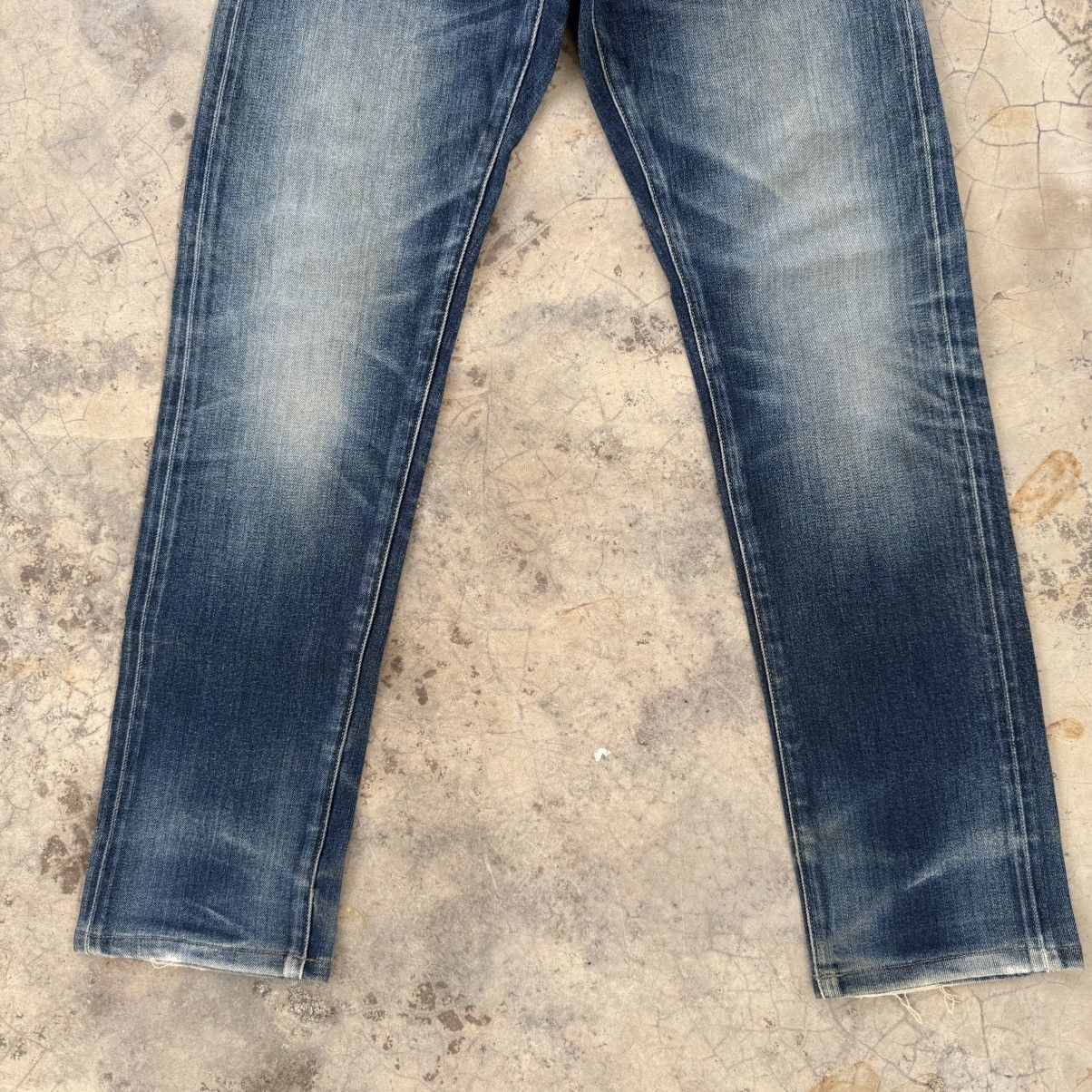 Japanese Brand Vintage Japanese skinny faded Jean denim pants Size US 30 / EU 46 - 4 Thumbnail