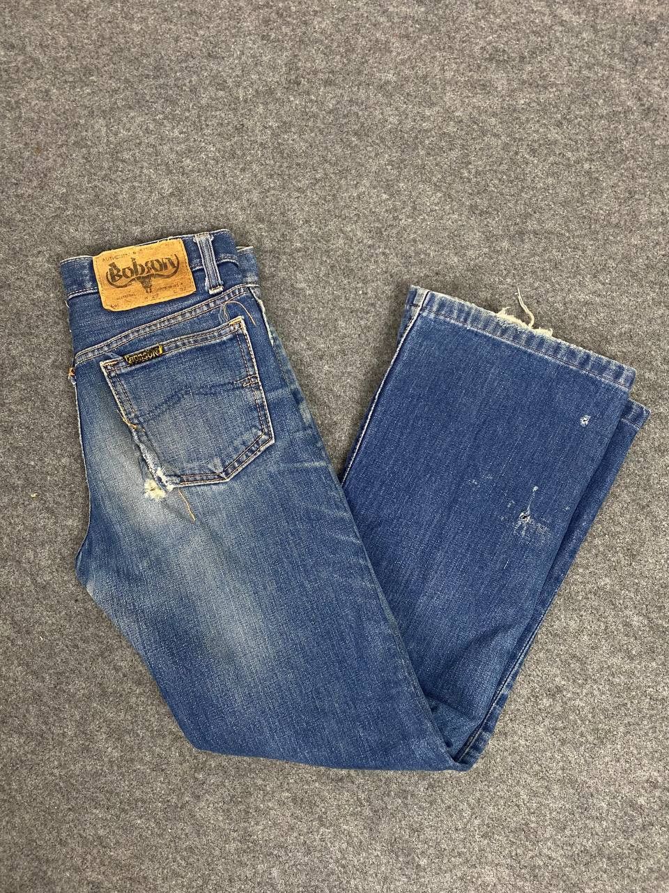 Japanese Brand vintage bobson bootcut flare distressed denim Size US 29 - 2 Thumbnail