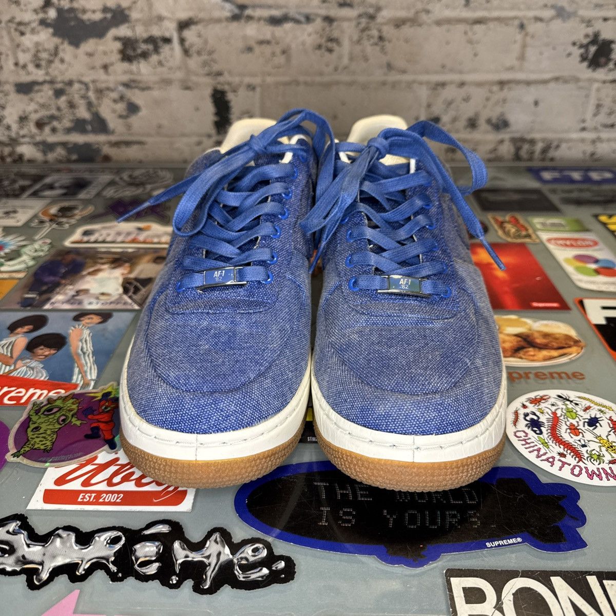 Nike Nike Air Force 1 SPRM 07 Low Classic Blue Denim Sz. 9.5 Size US 9.5 / EU 42-43 - 4 Thumbnail